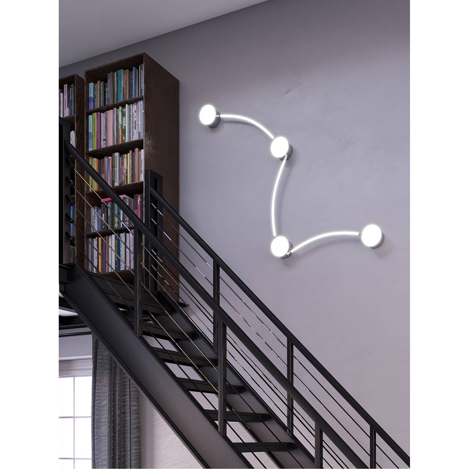 home24 LED-Deckenleuchte Lima I