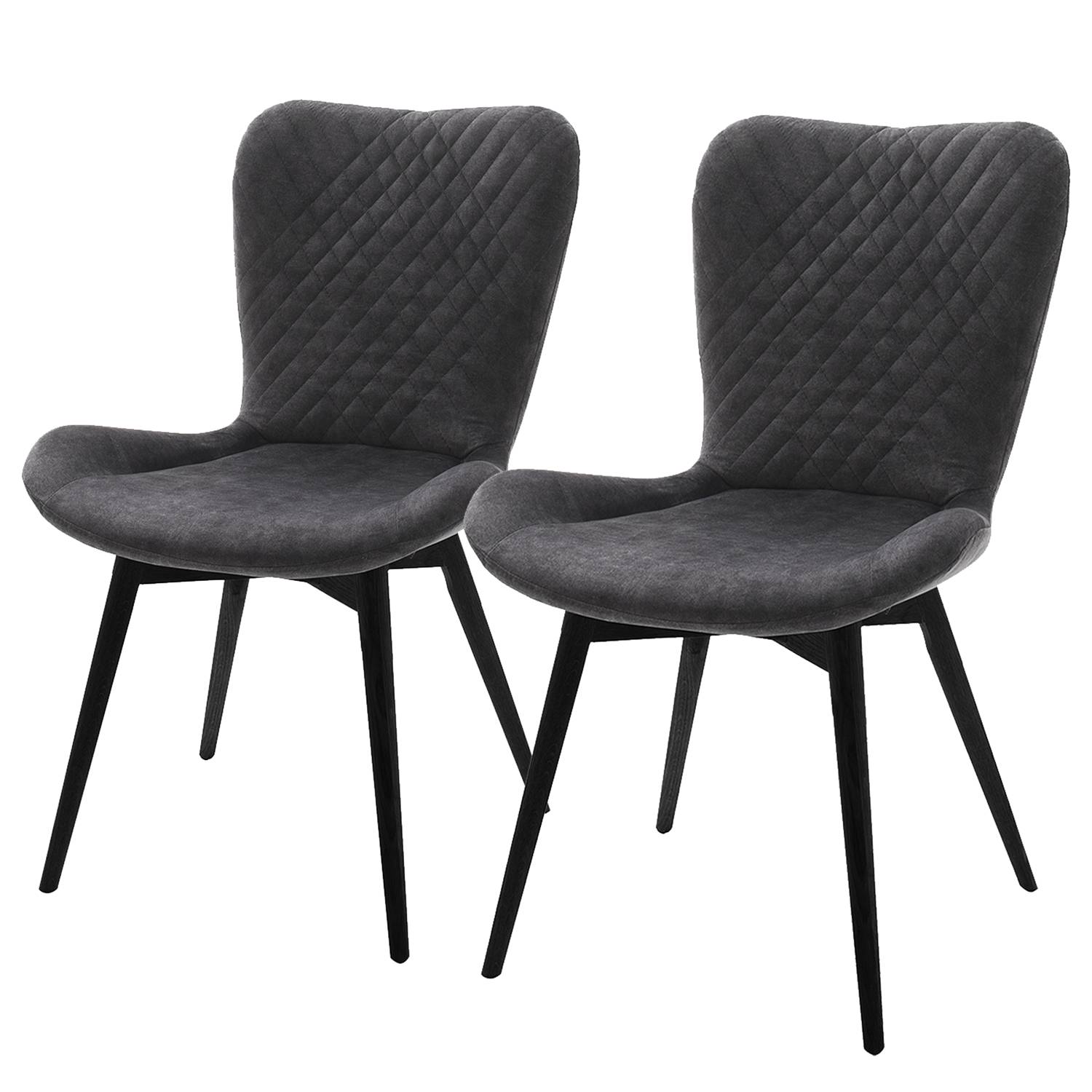 Home24 Gestoffeerde stoelen Mettray (set van 2), Naturoo