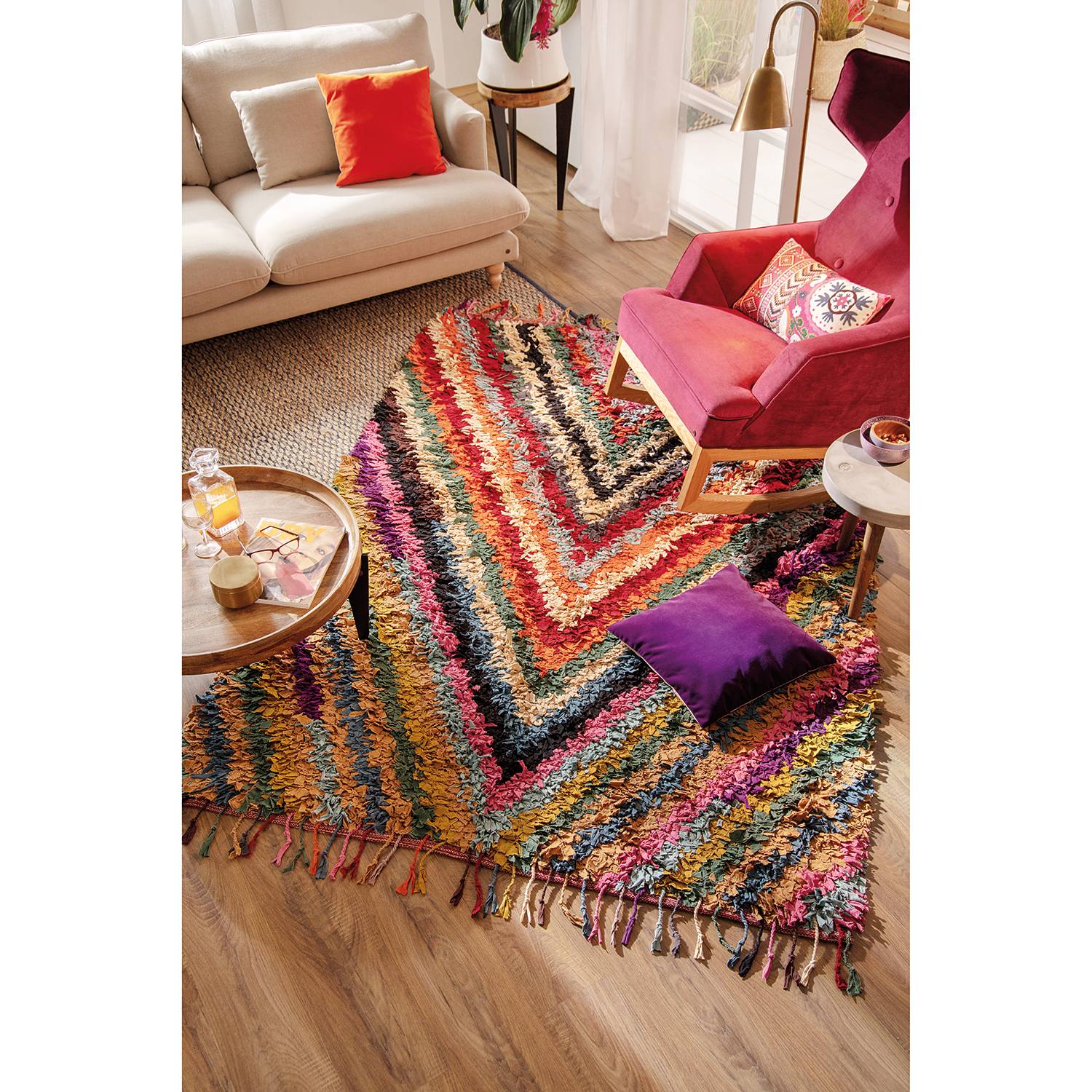 Tapis Vintage Vivid Stripes