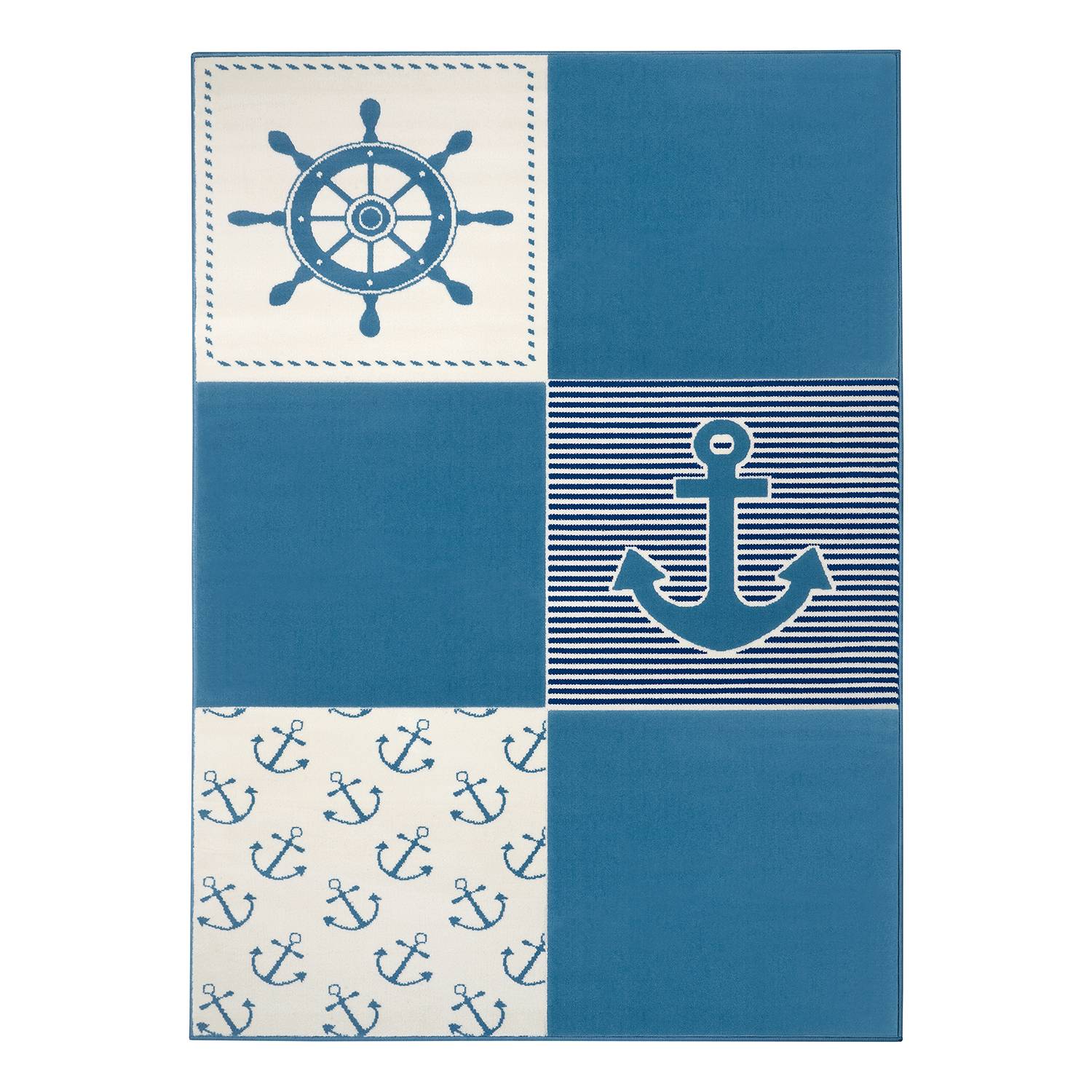 home24 Kinderteppich Ocean Patchwork