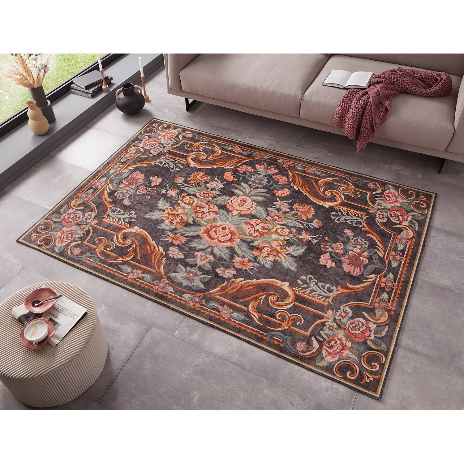 home24 Kurzflorteppich Bassac