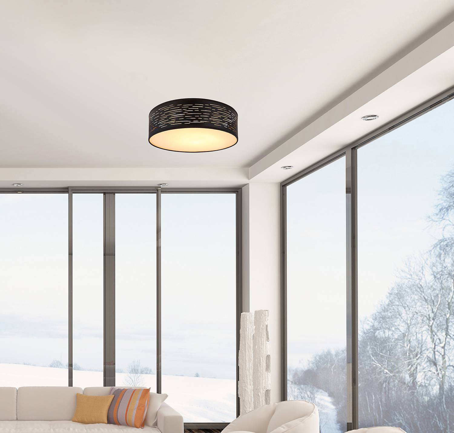 Home24 LED-plafondlamp Tunno II, Globo Lighting