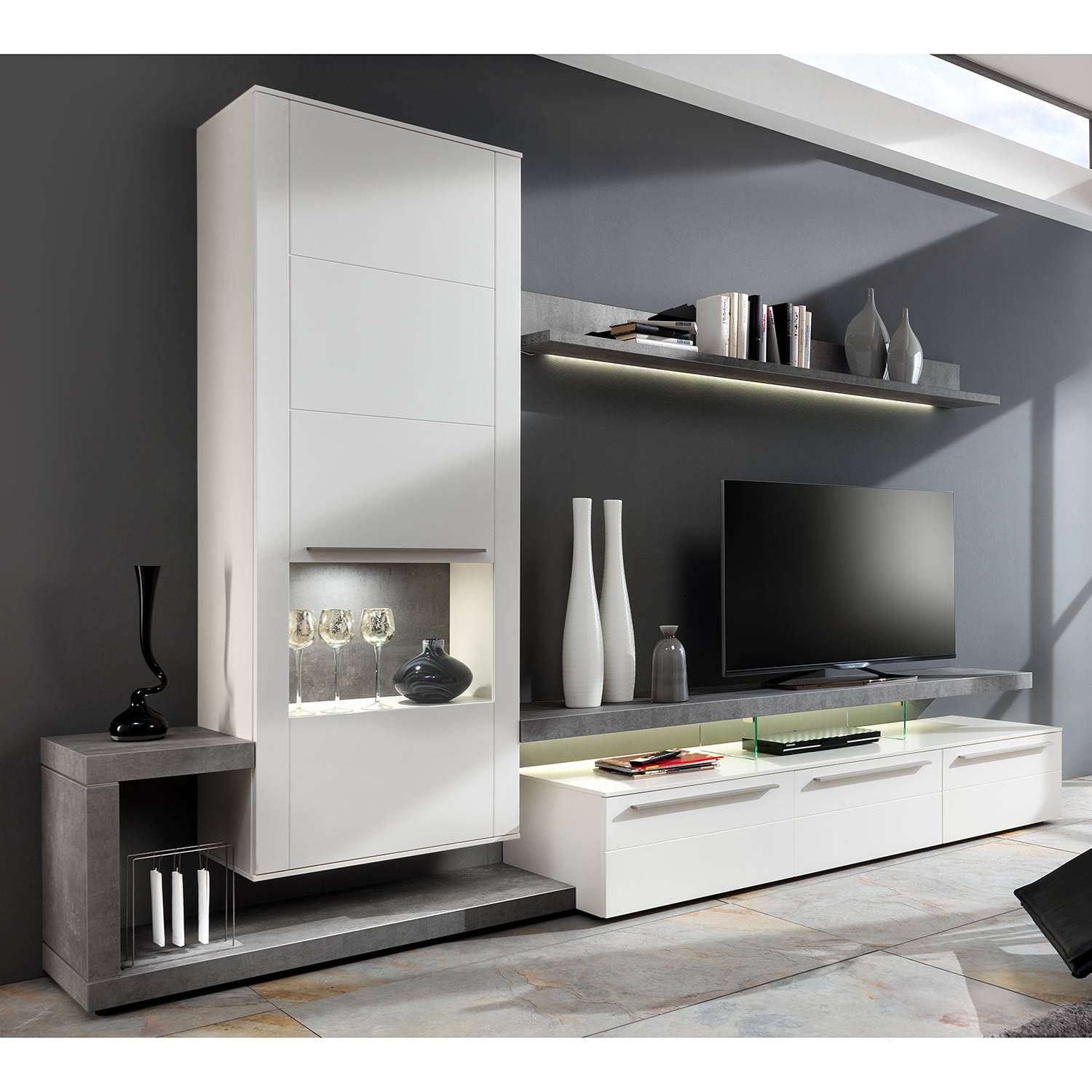 Ensemble meubles TV Bellano II (3 élém.)