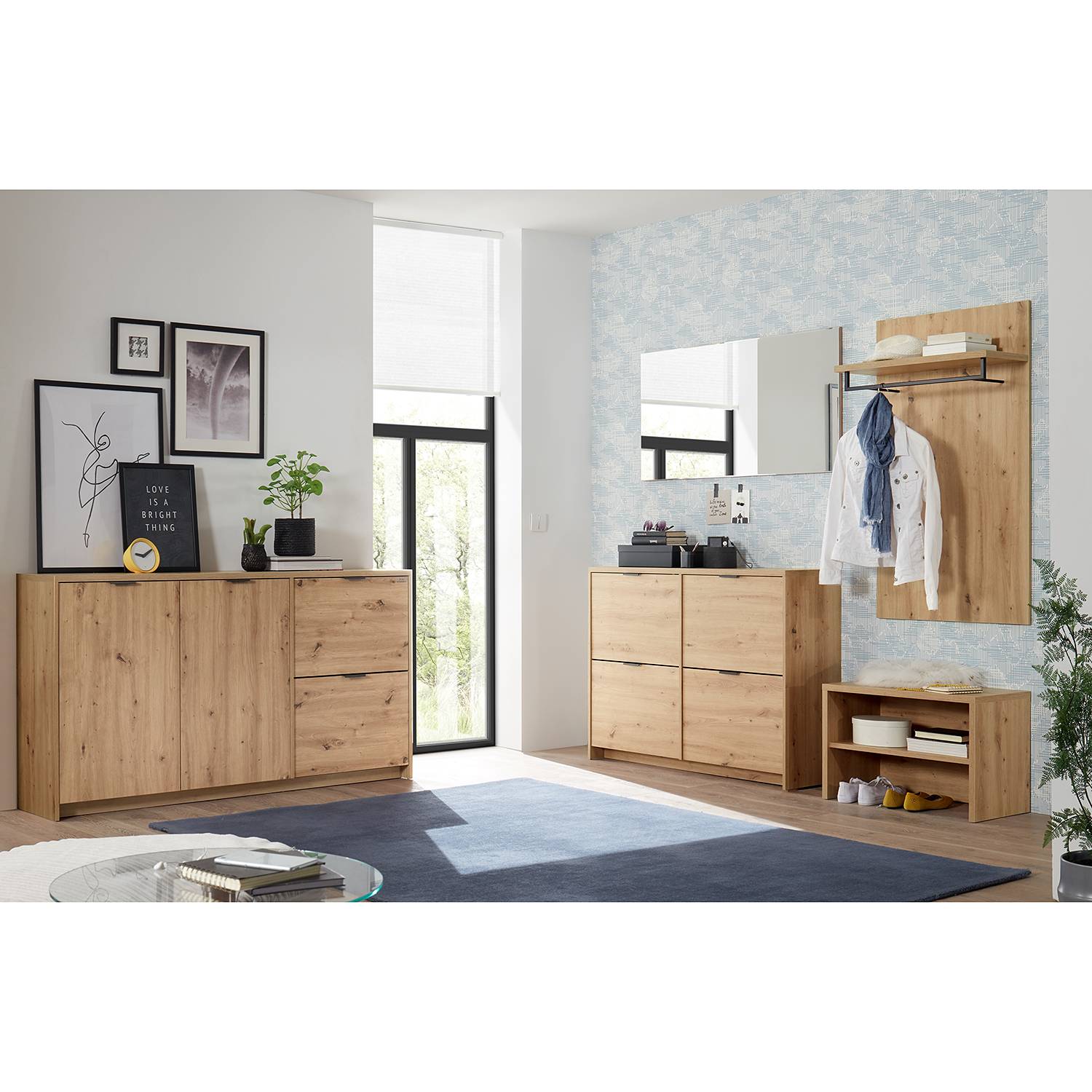 home24 Garderobenset Dondas II (5-teilig)