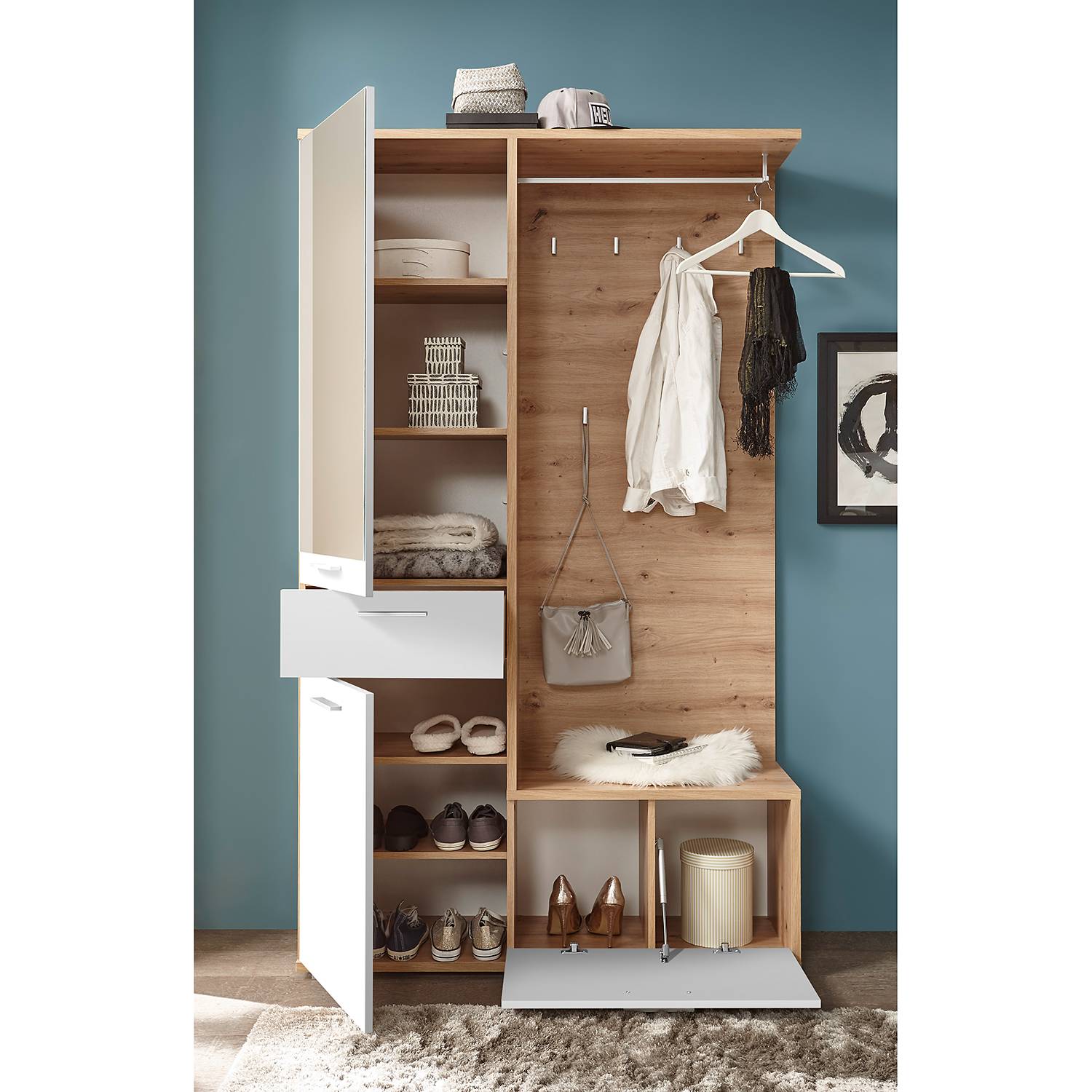 home24 Kompaktgarderobe Malaca