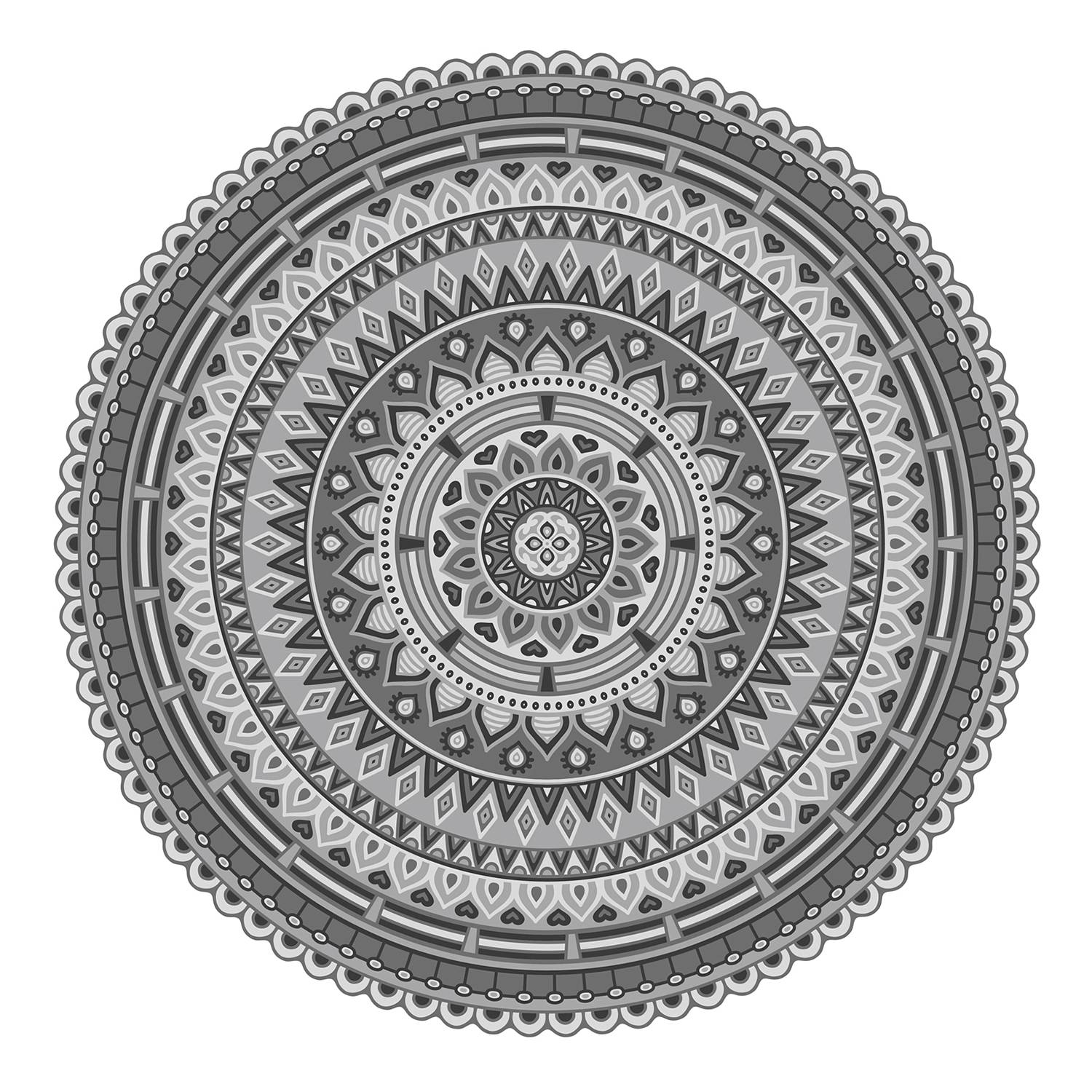 Image of Set de table Mandala I (lot de 4) 000000001000260154