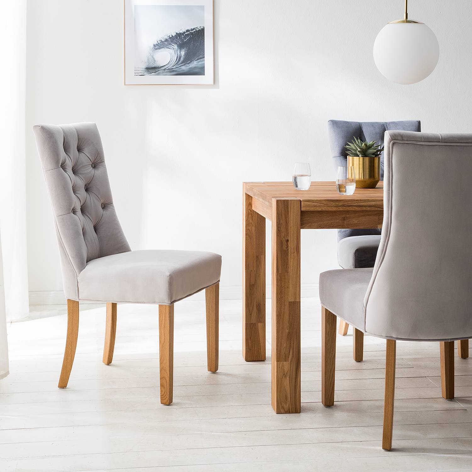 Chaises capitonnées Waroona 2 (lot de 2)