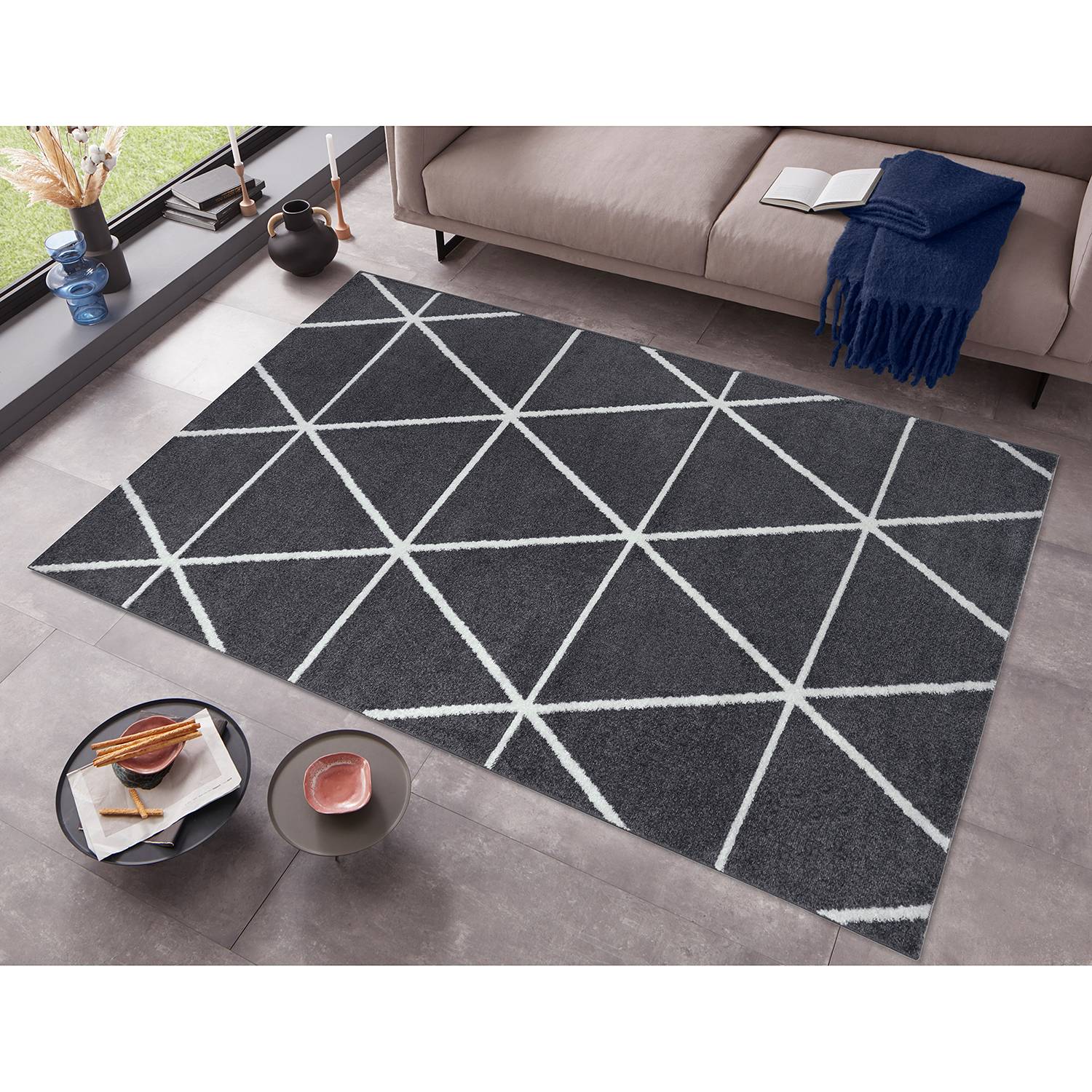 home24 Kurzflorteppich Estvad