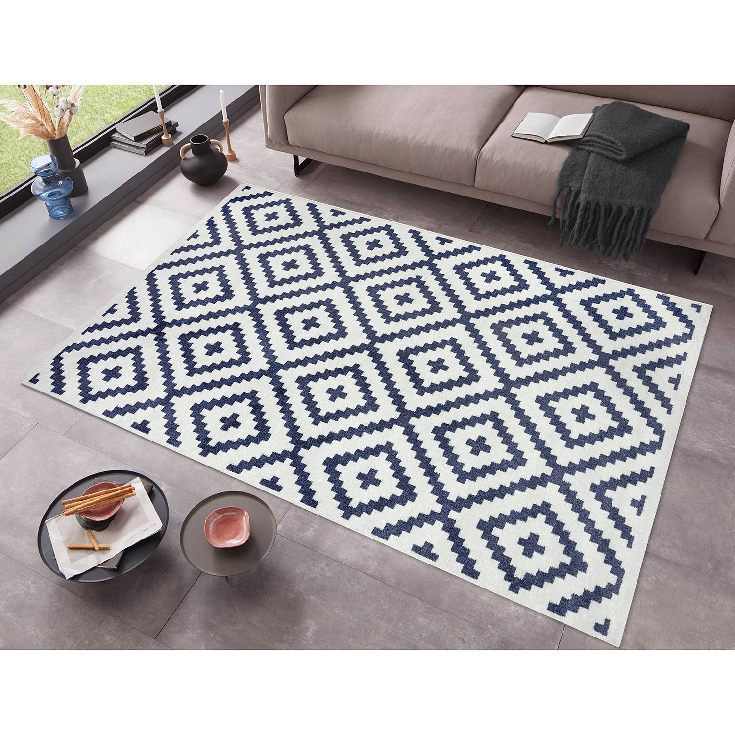 home24 Kurzflorteppich Roslev