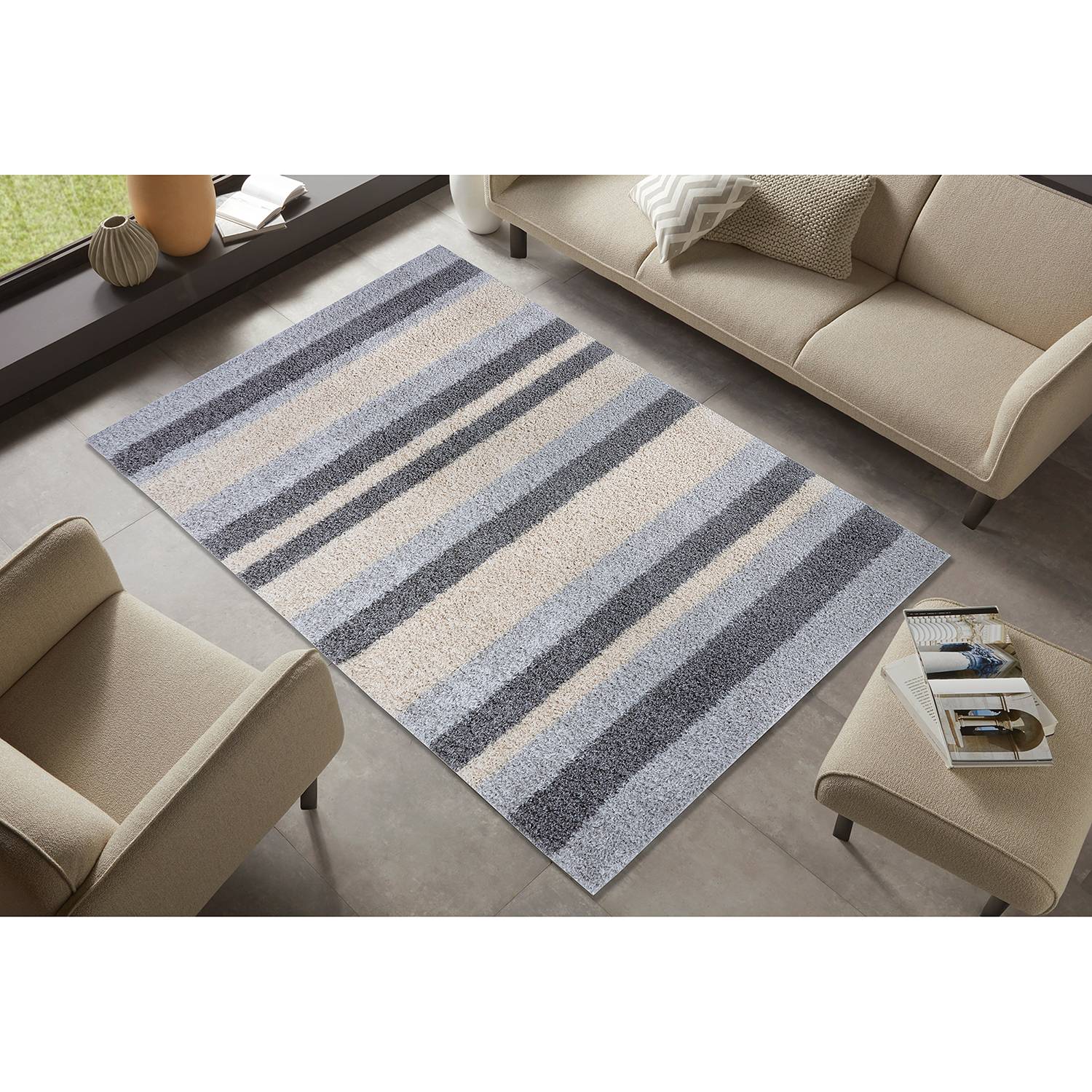 home24 Hochflorteppich Tranholm
