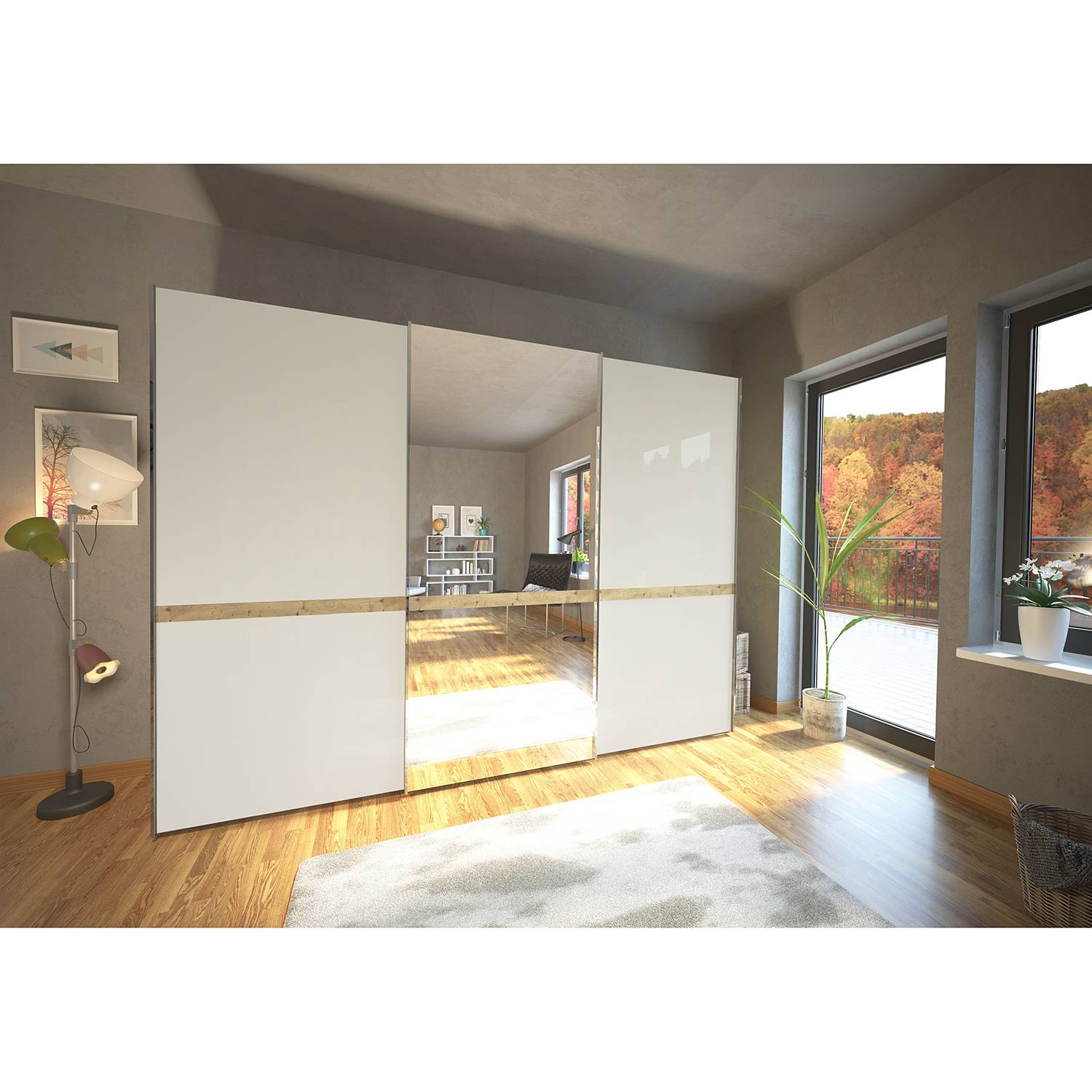home24 Schwebetürenschrank Barcelona IV