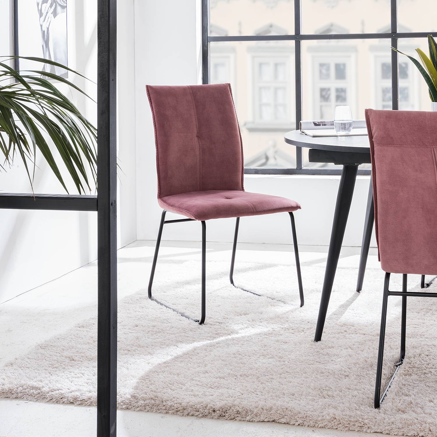 Chaises capitonnées Veera (lot de 2)