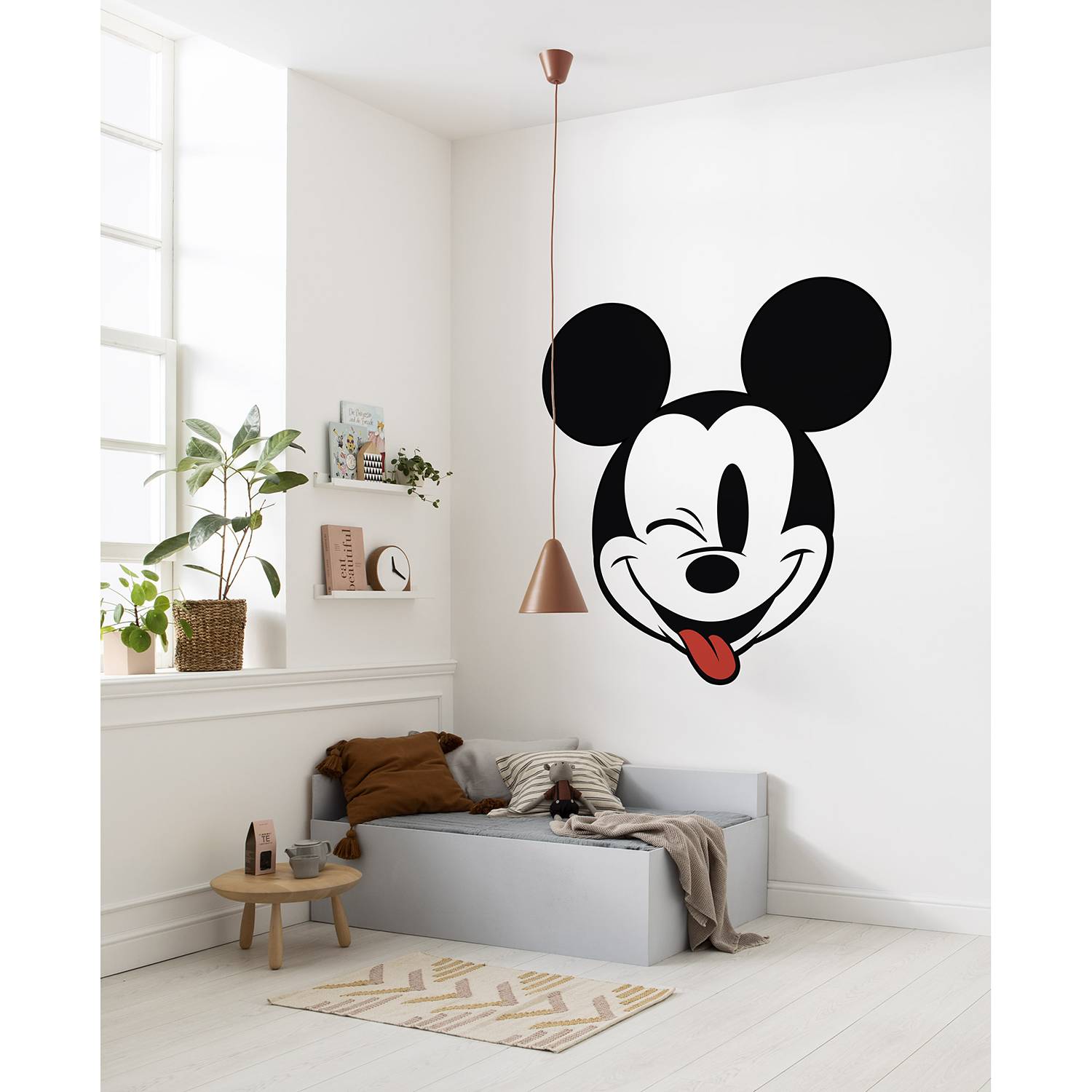 Home24 Vlies-fotobehang Mickey Head Optimism, Komar