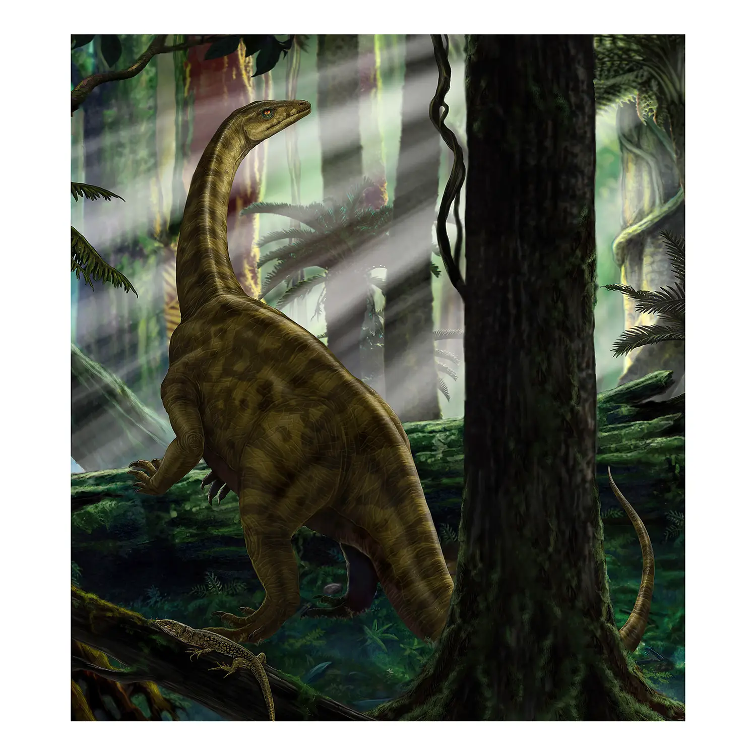 Forest Vlies Fototapete Riojasaurus