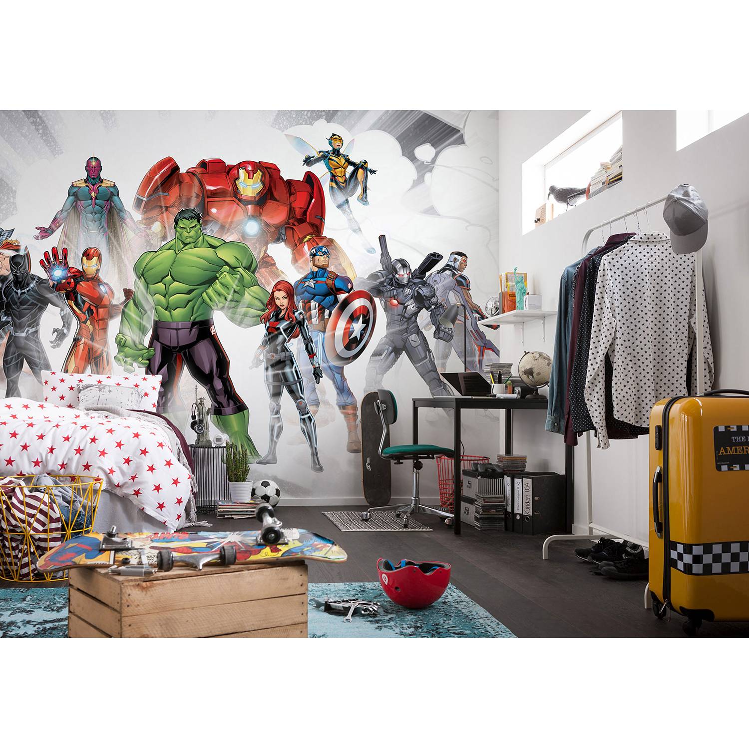 Home24 Vlies-fotobehang Avengers Unite, Komar