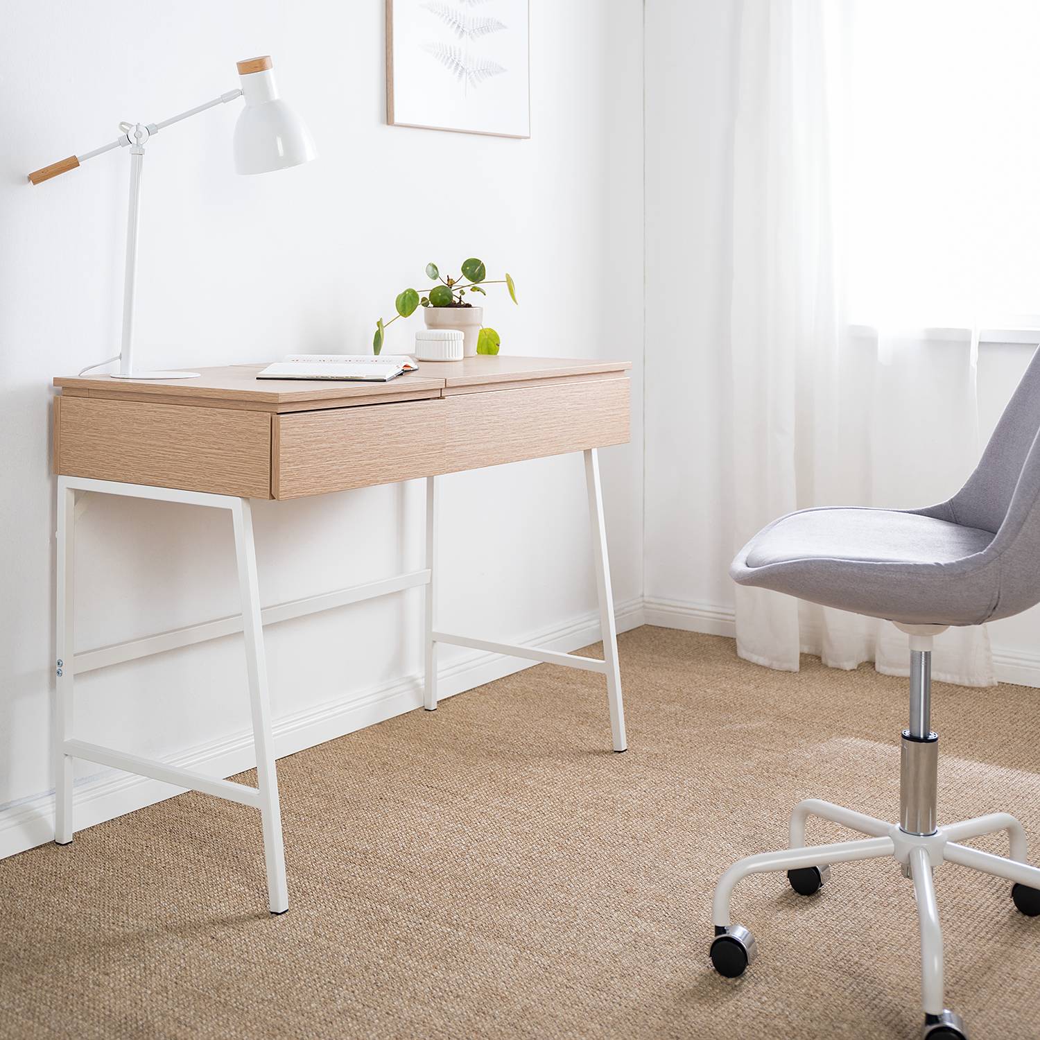 home24 Schreibtisch Neutra