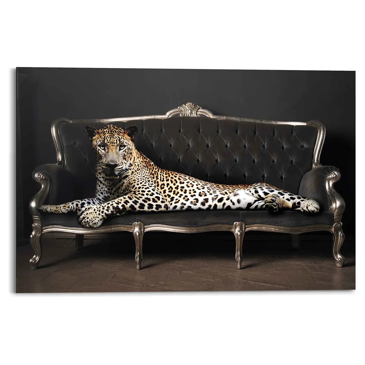 Wandbild leopard Panther Chic