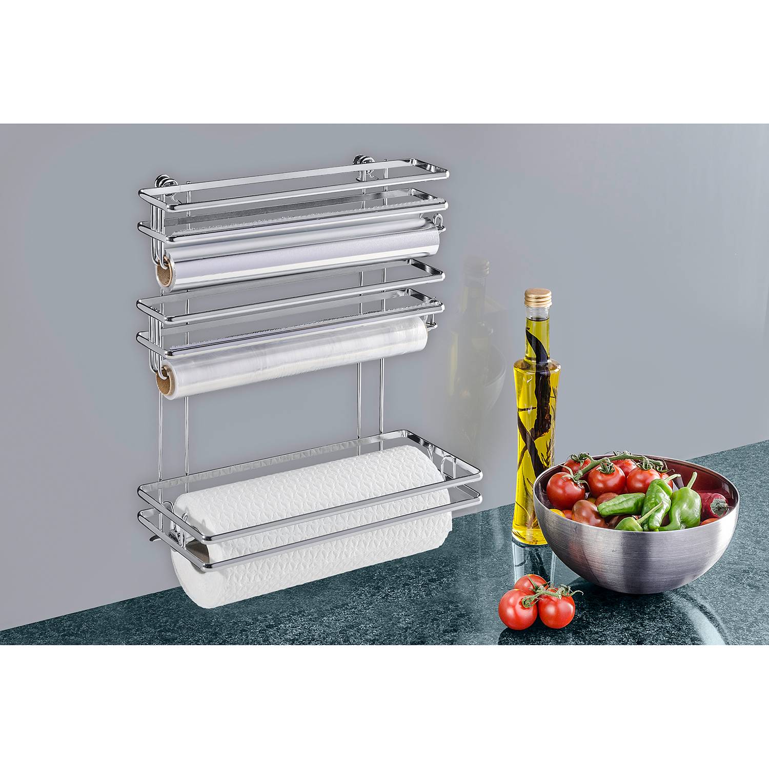 Home24 Vacuum-Loc Rolhouder Trio Style, WENKO