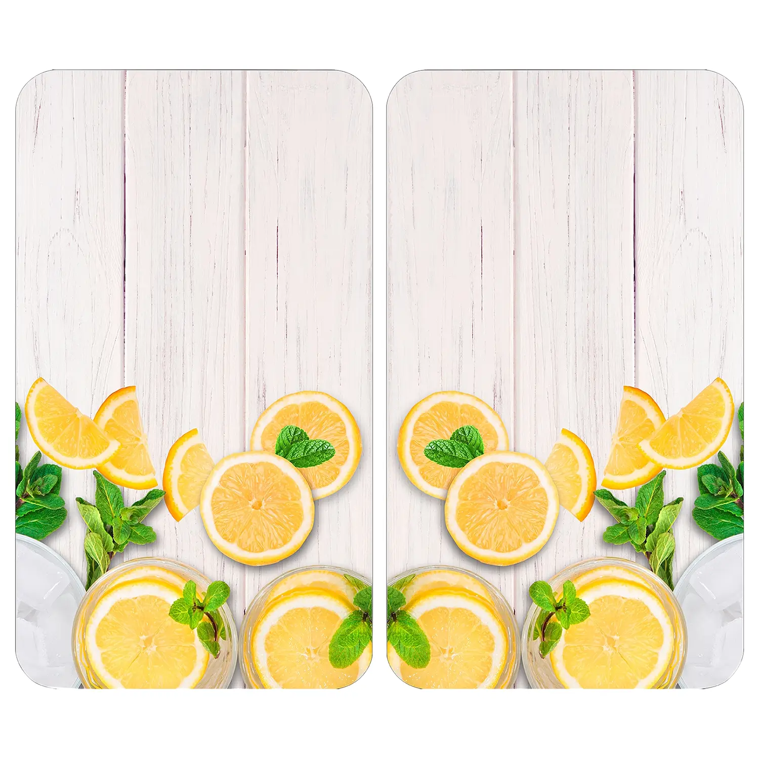 (2er-Set) Abdeckplatte Zitronen