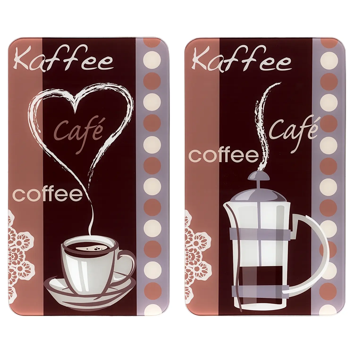 (2er-Set) Abdeckplatte Kaffeeduft