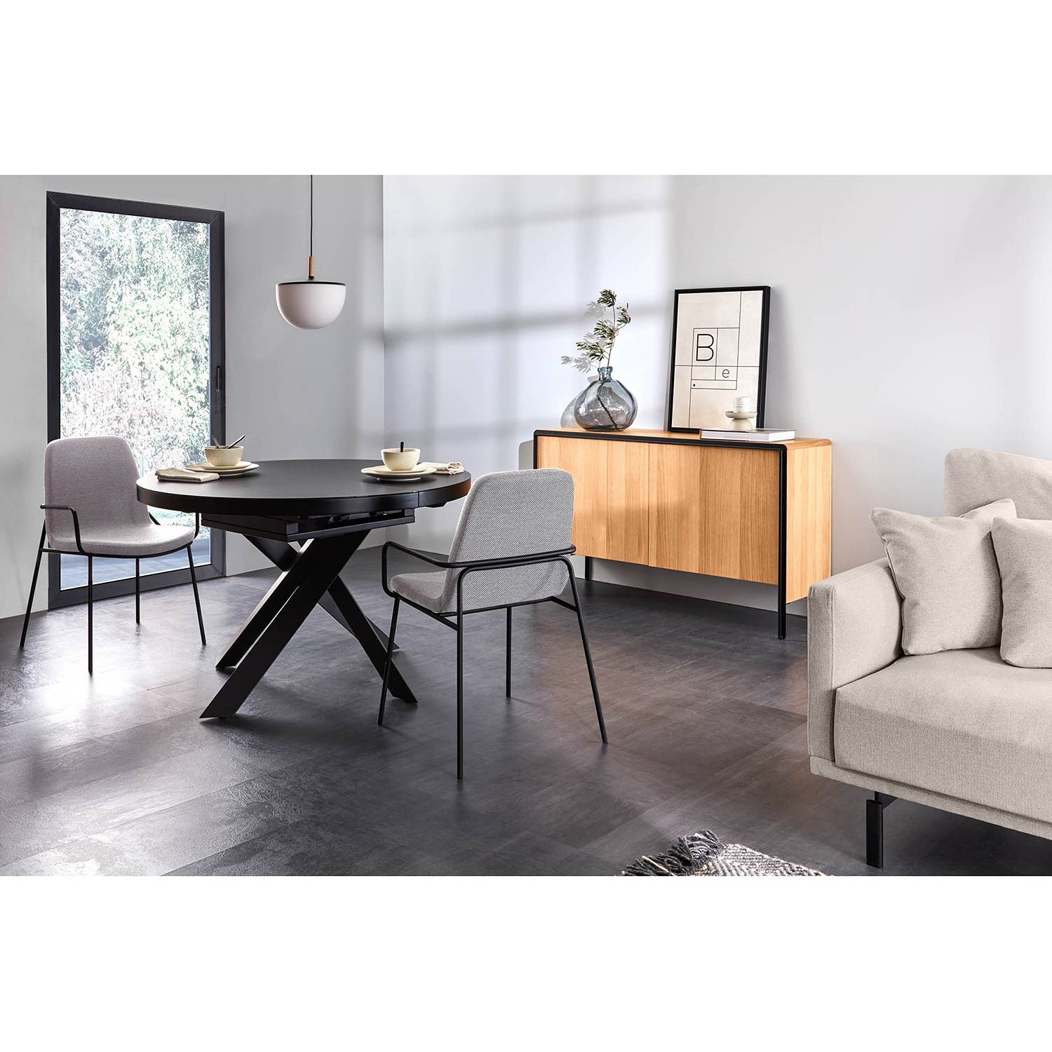 home24 Armlehnenstuhl Gina (2er-Set)