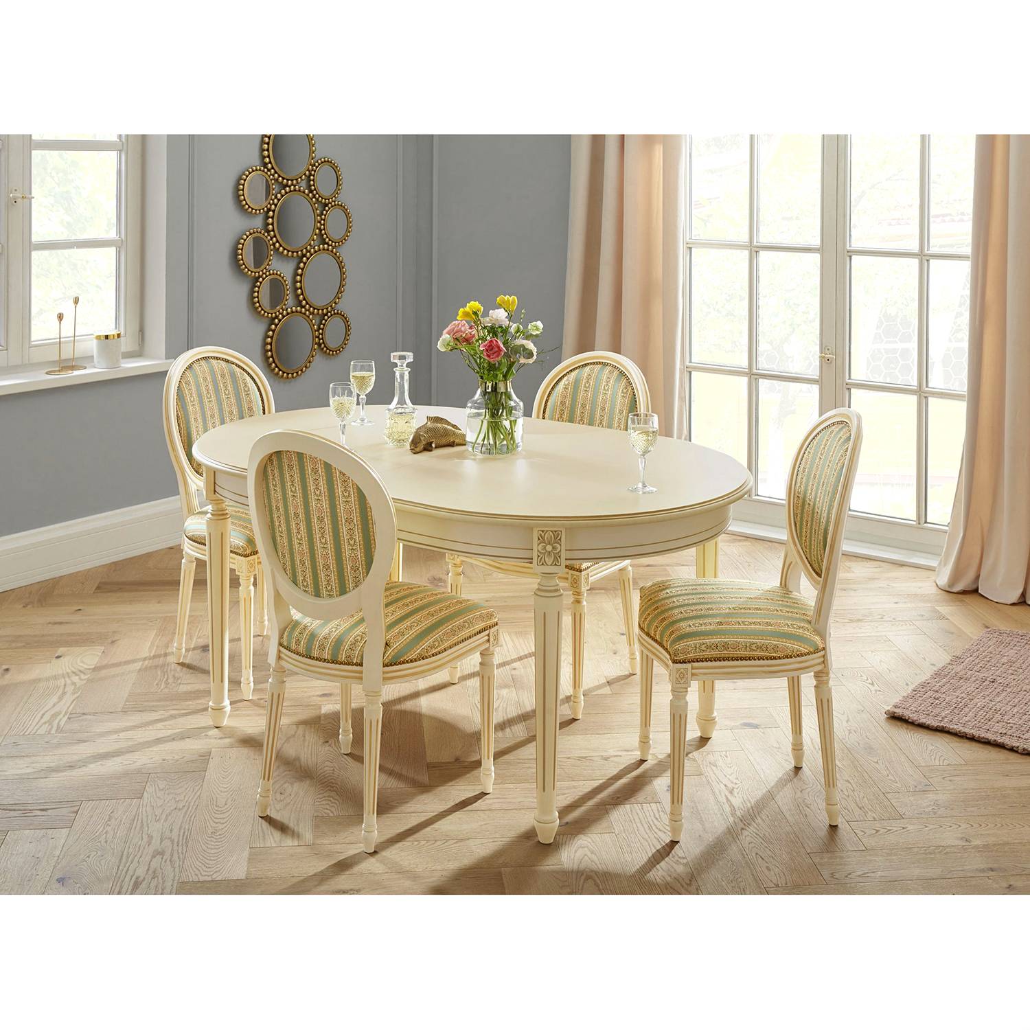 Chaises capitonnées Alison (lot de 2)