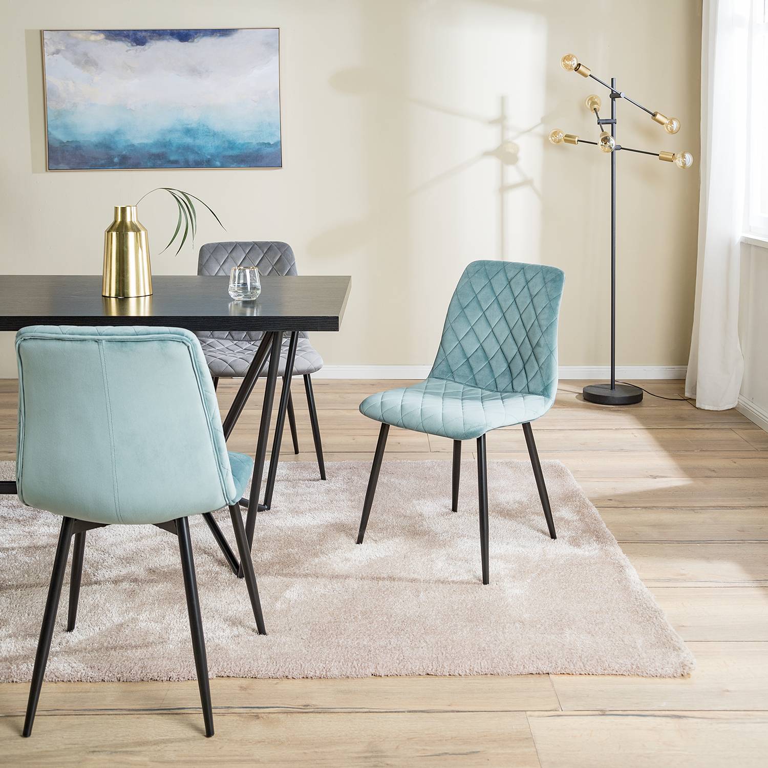 home24 Polsterstuhl Trevo I (2er-Set)