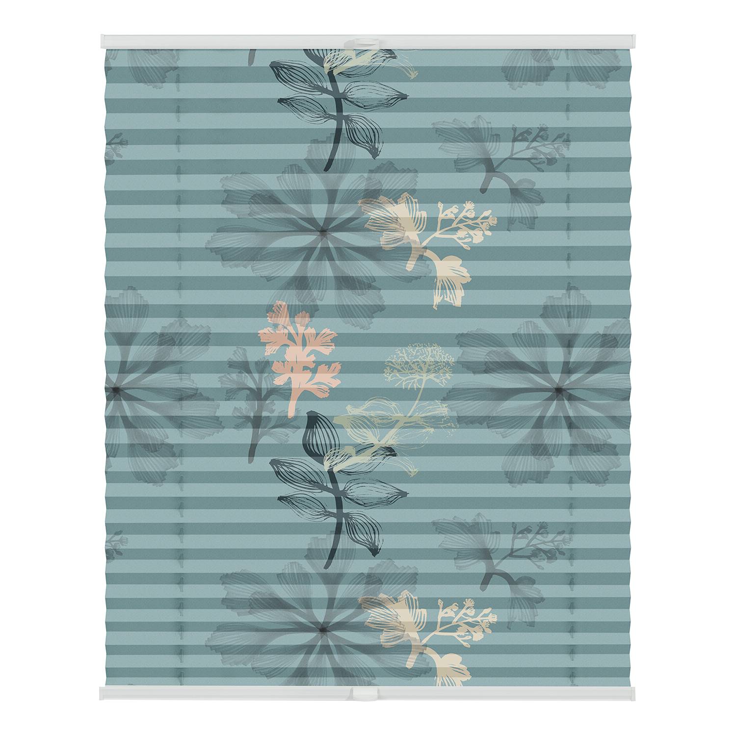 Plissee Klemmfix Aqua Floral kaufen | home24