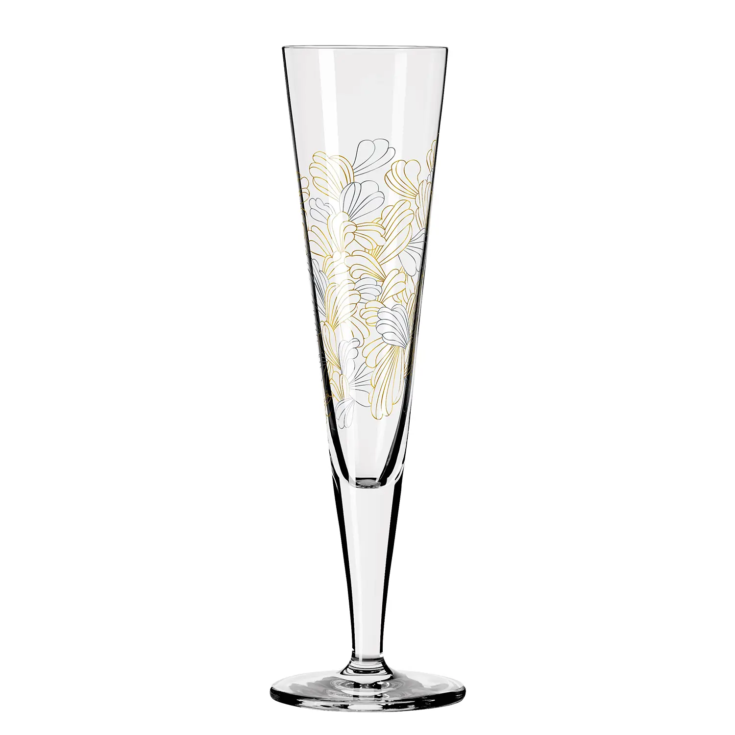 Goldnacht Blumenmeer Champagnerglas