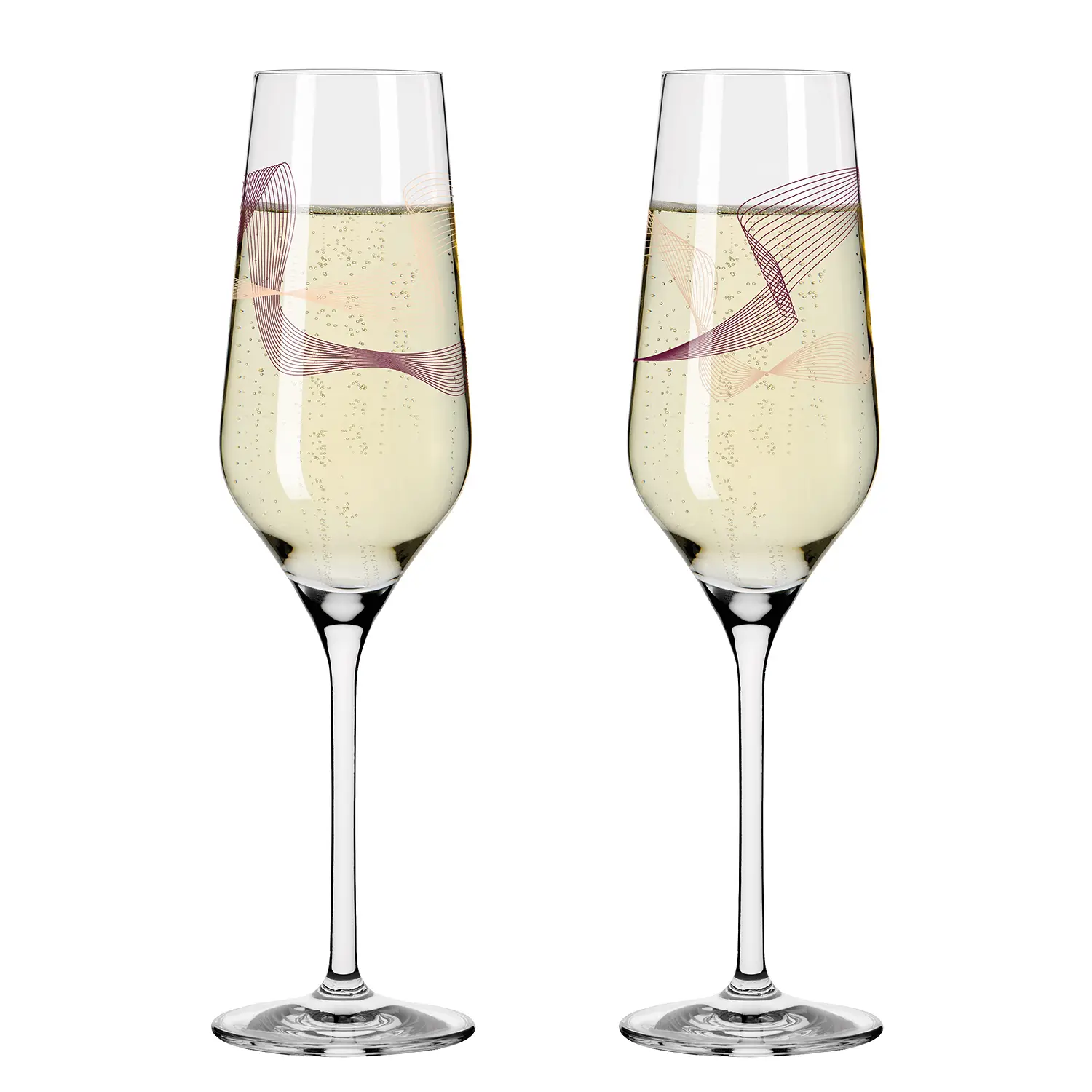I (2er-Set) Kristallwind Champagnerglas