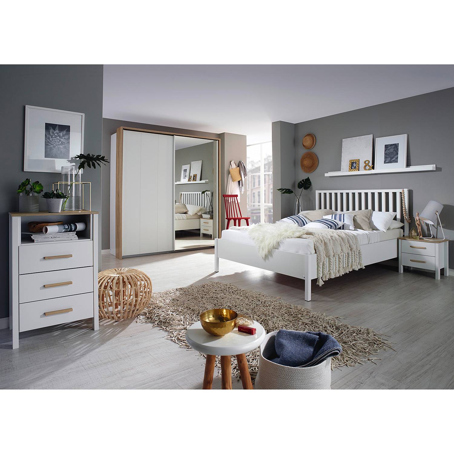 home24 Nachtkommode Frago (2er-Set)