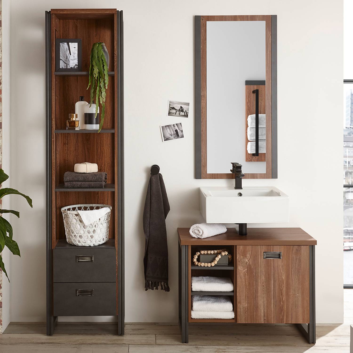 home24 Badezimmerset Marton VI (3-teilig)