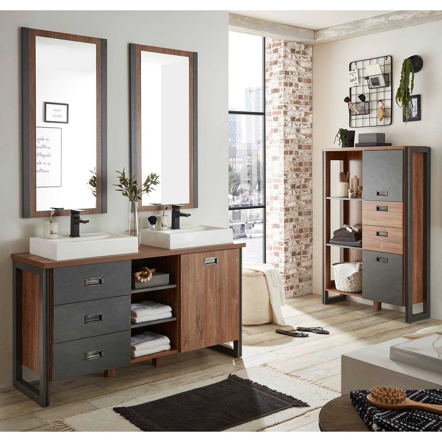 home24 Badezimmerset Marton XVI (4-teilig)