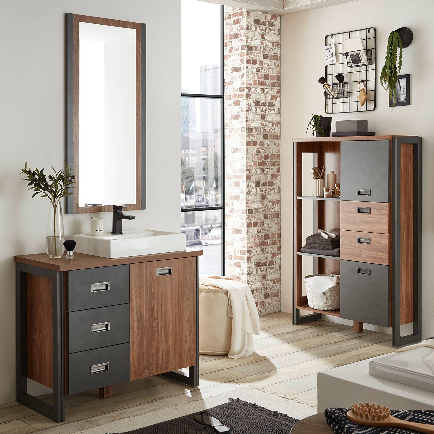 home24 Badezimmerset Marton XIII (3-teilig)