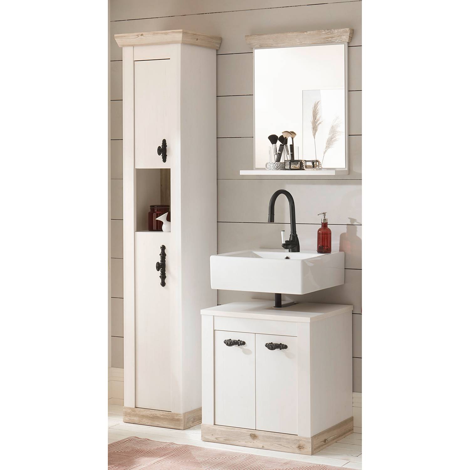 home24 Badezimmerset Lewk II (3-teilig)