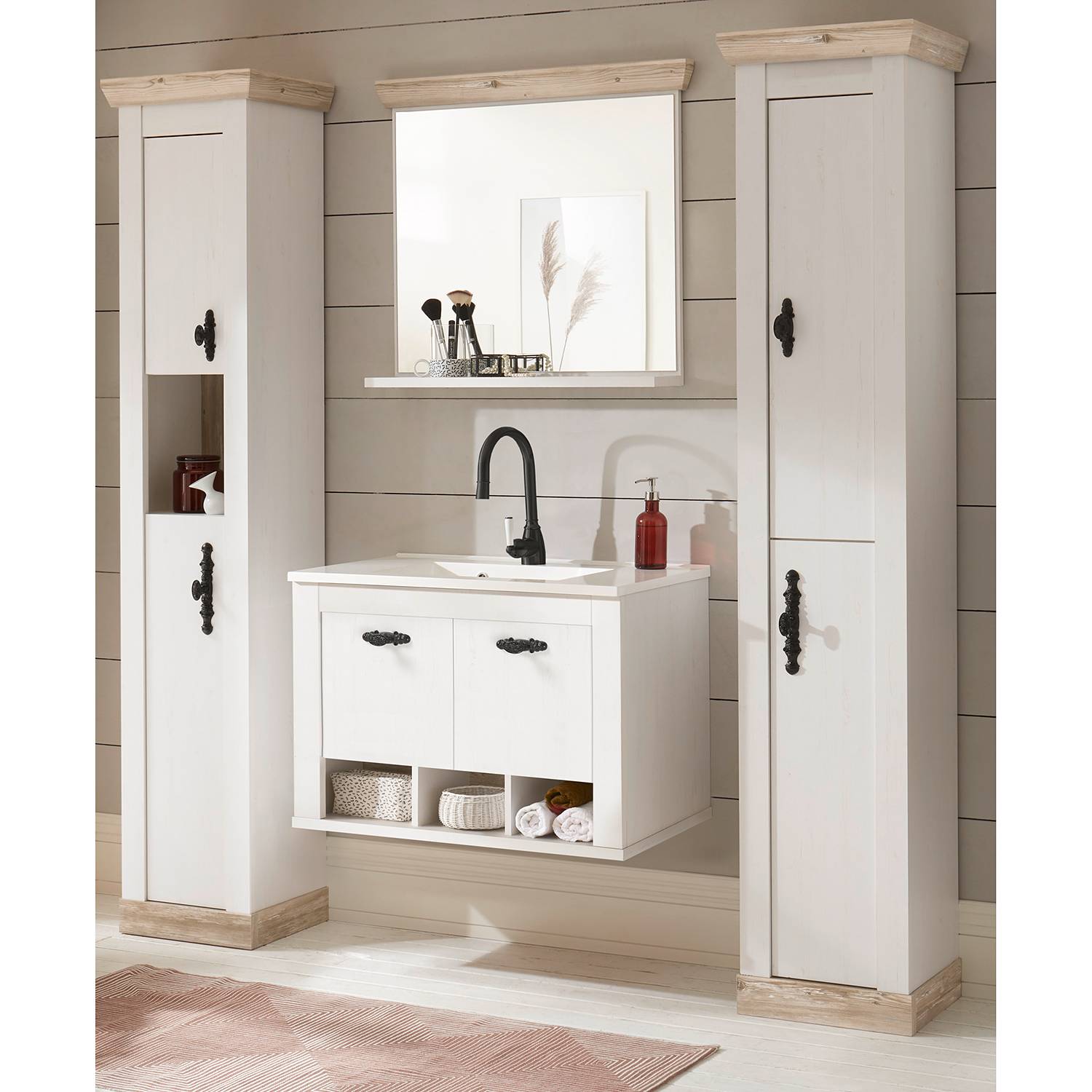 home24 Badezimmerset Lewk XIX (4-teilig)