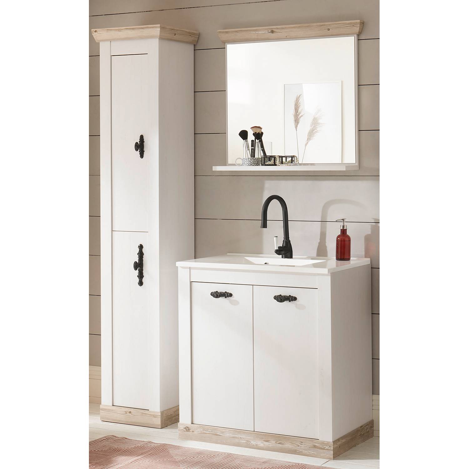 home24 Badezimmerset Lewk IX (3-teilig)