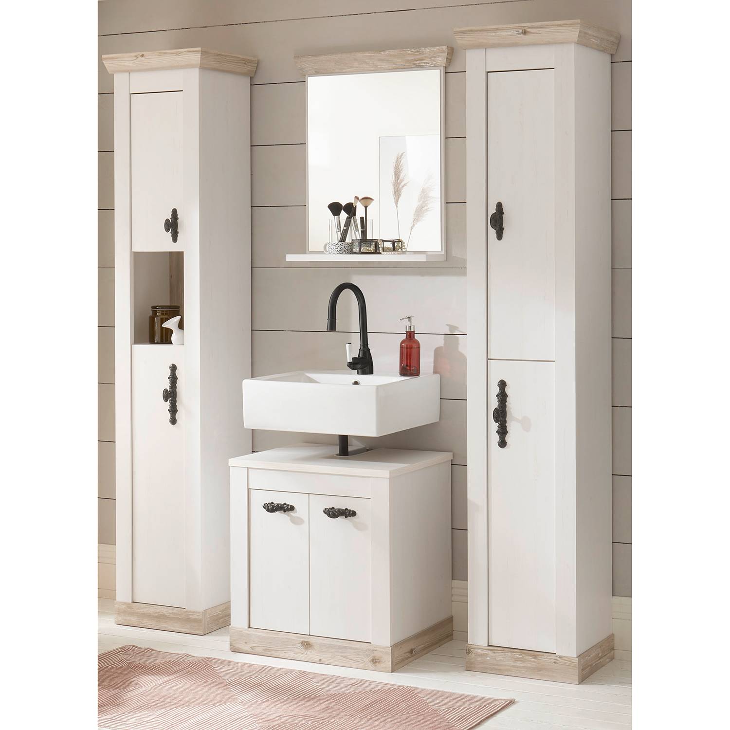 home24 Badezimmerset Lewk VI (4-teilig)