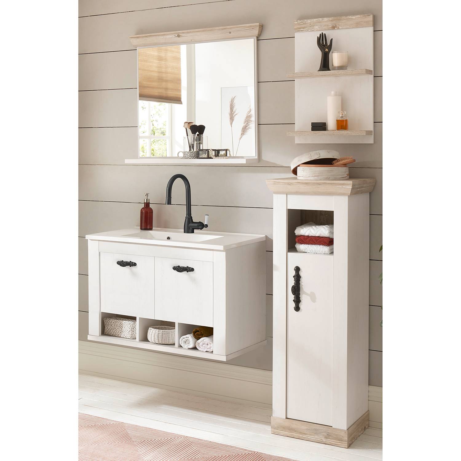 home24 Badezimmerset Lewk XVII (4-teilig)