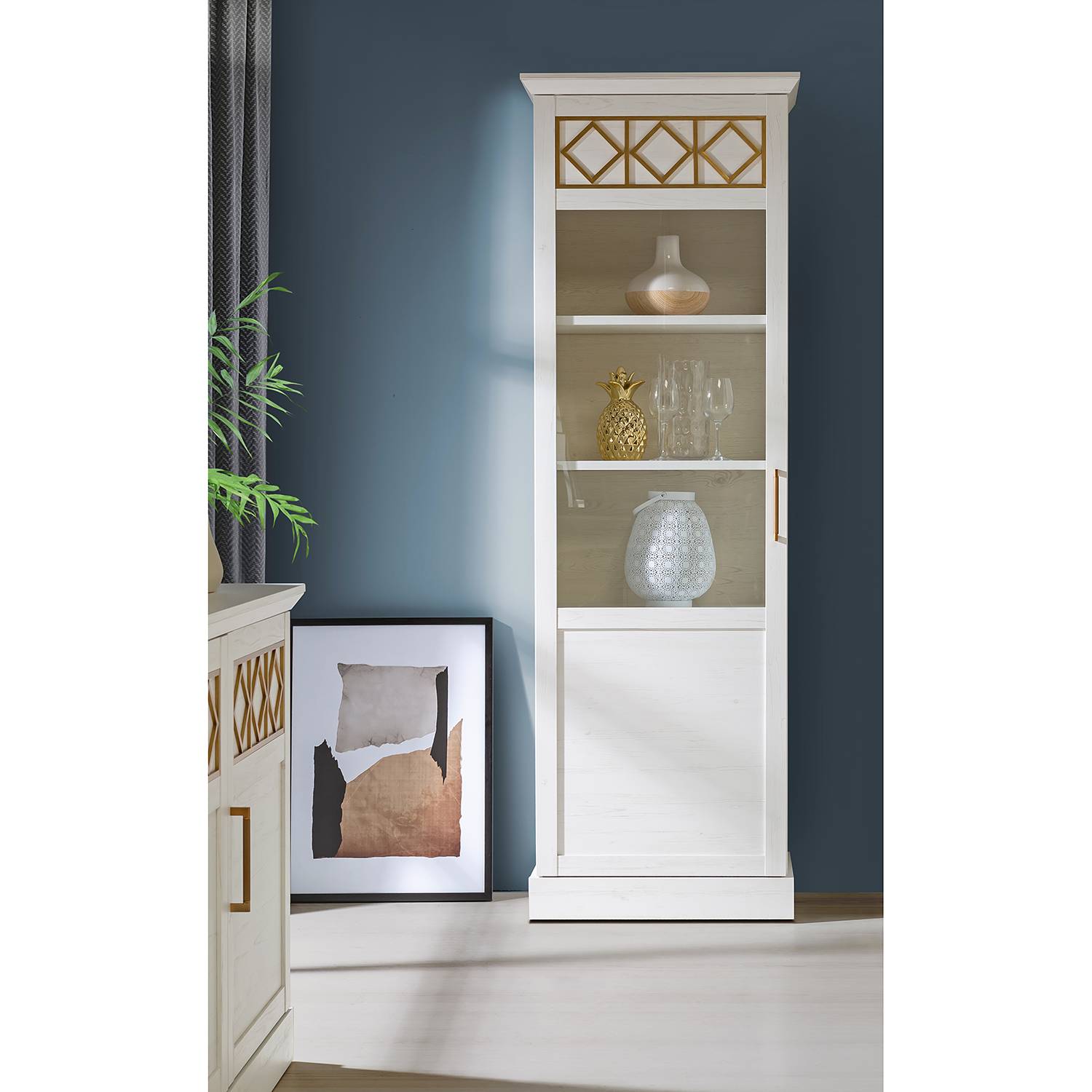 home24 Standvitrine Azurita