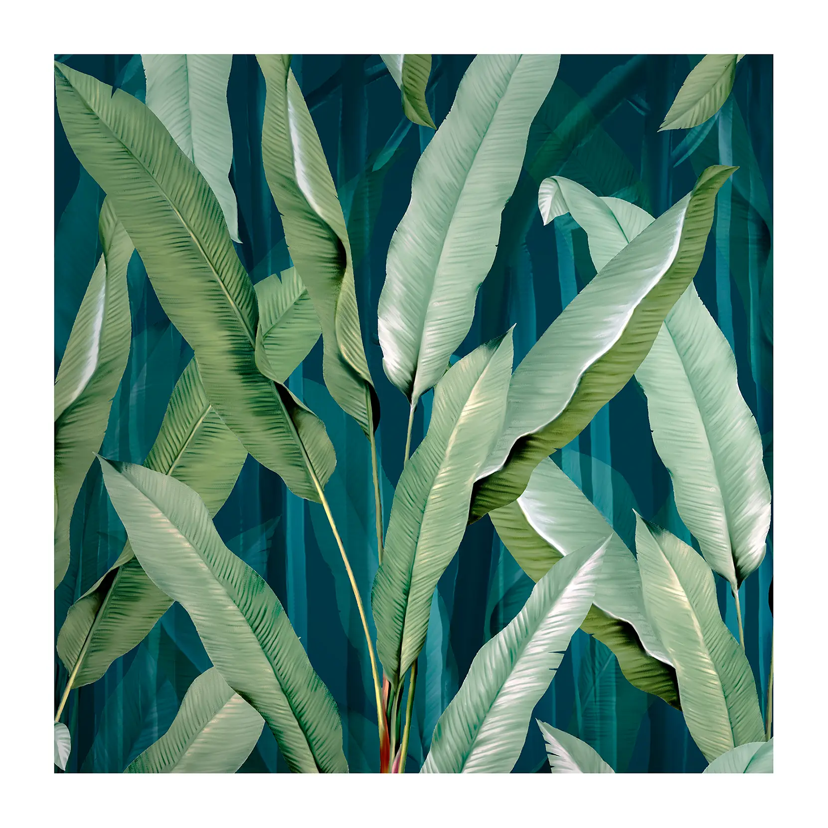 Green Tapete Leaves