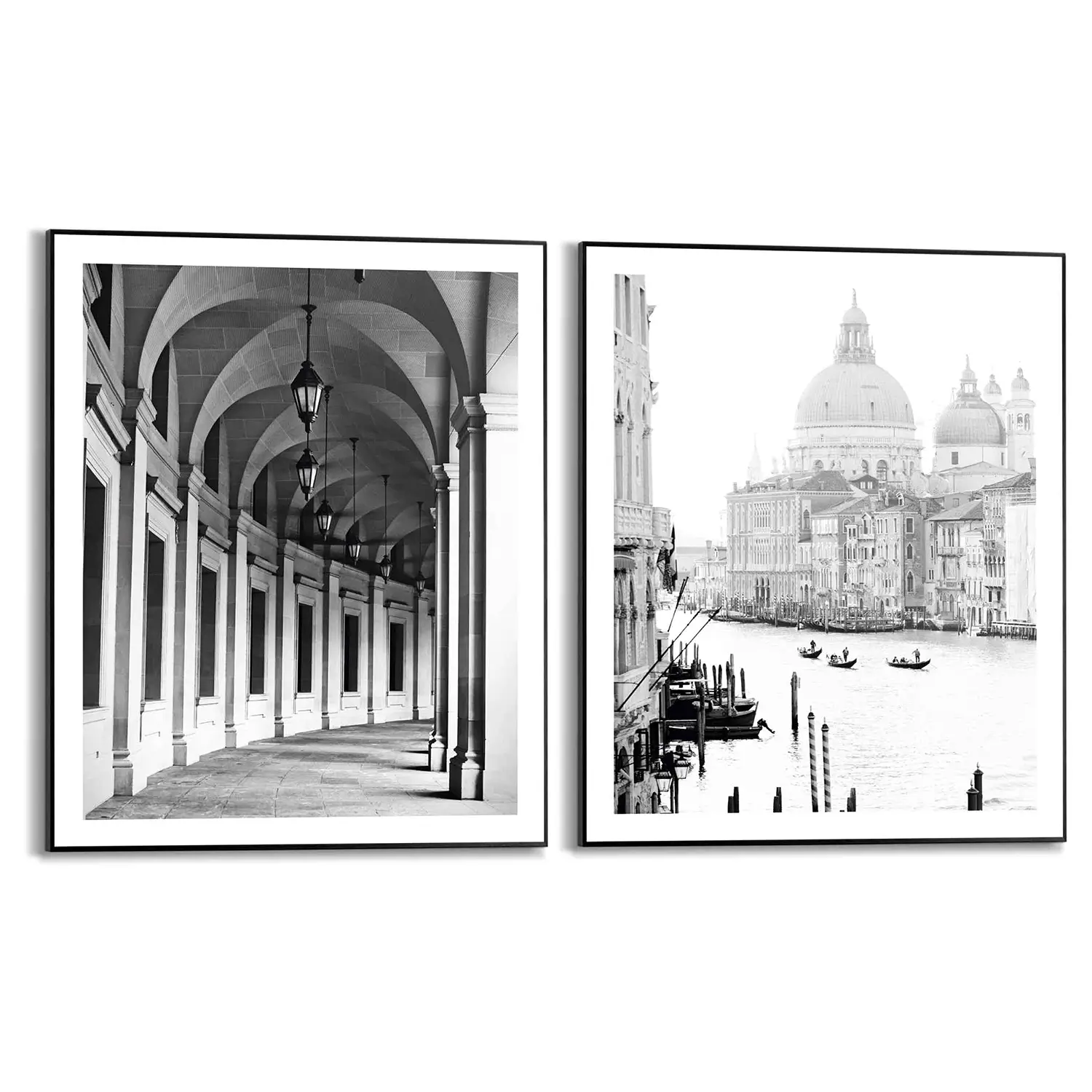 (2-tlg.) Set Wandbilder Reisen Venedig