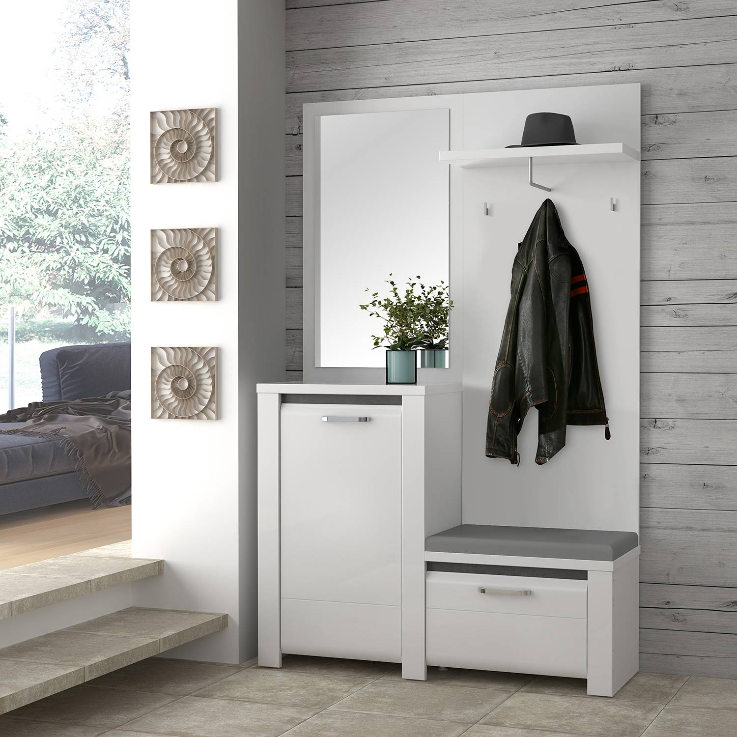 home24 Kompaktgarderobe Boneo