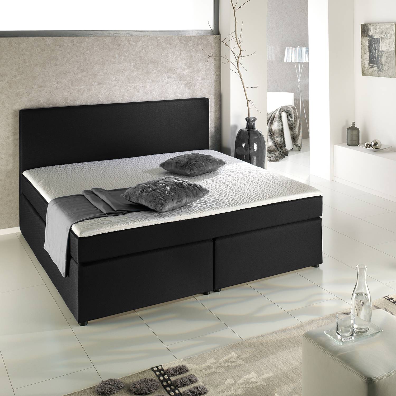 Lit boxspring Milton