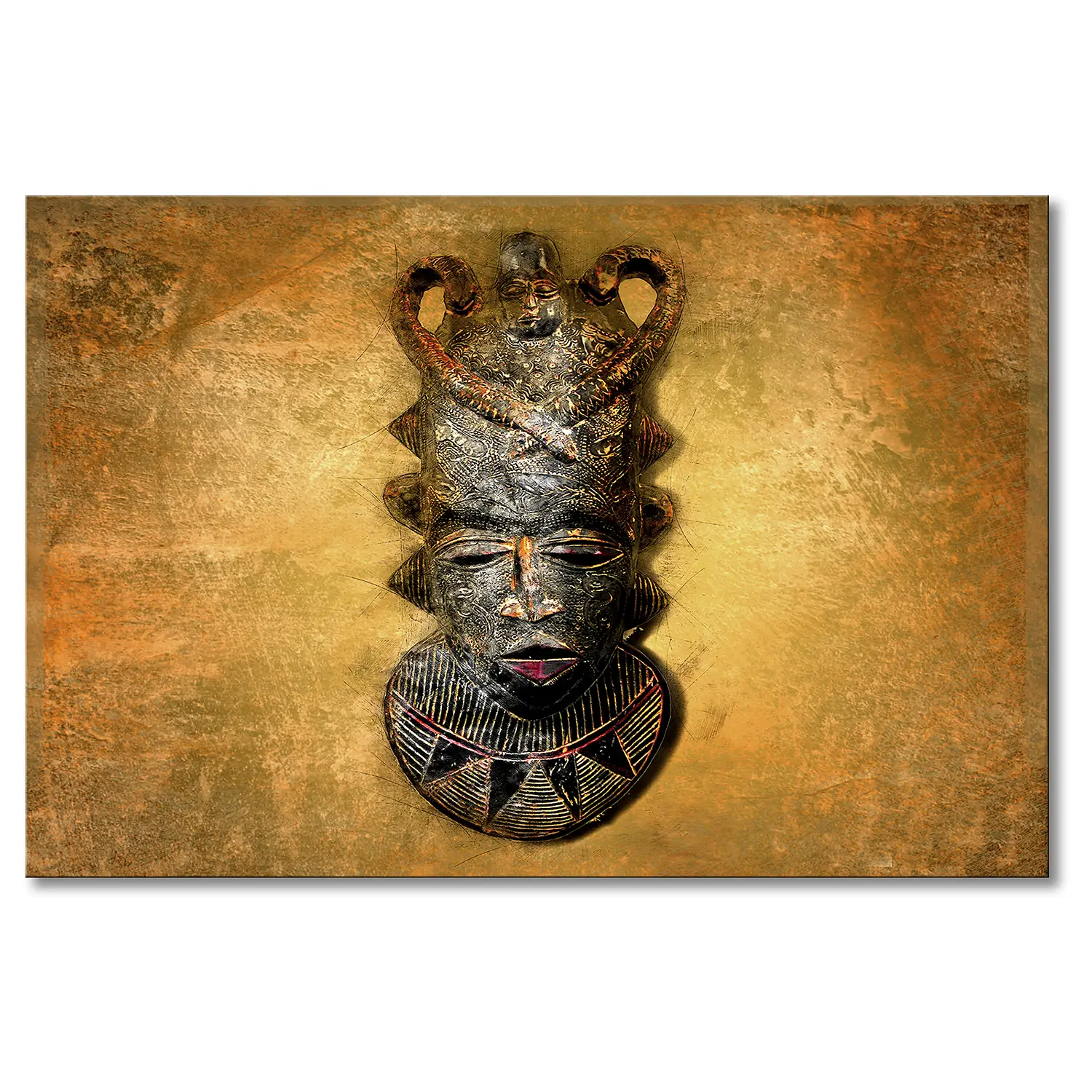 Mask African Wandbild