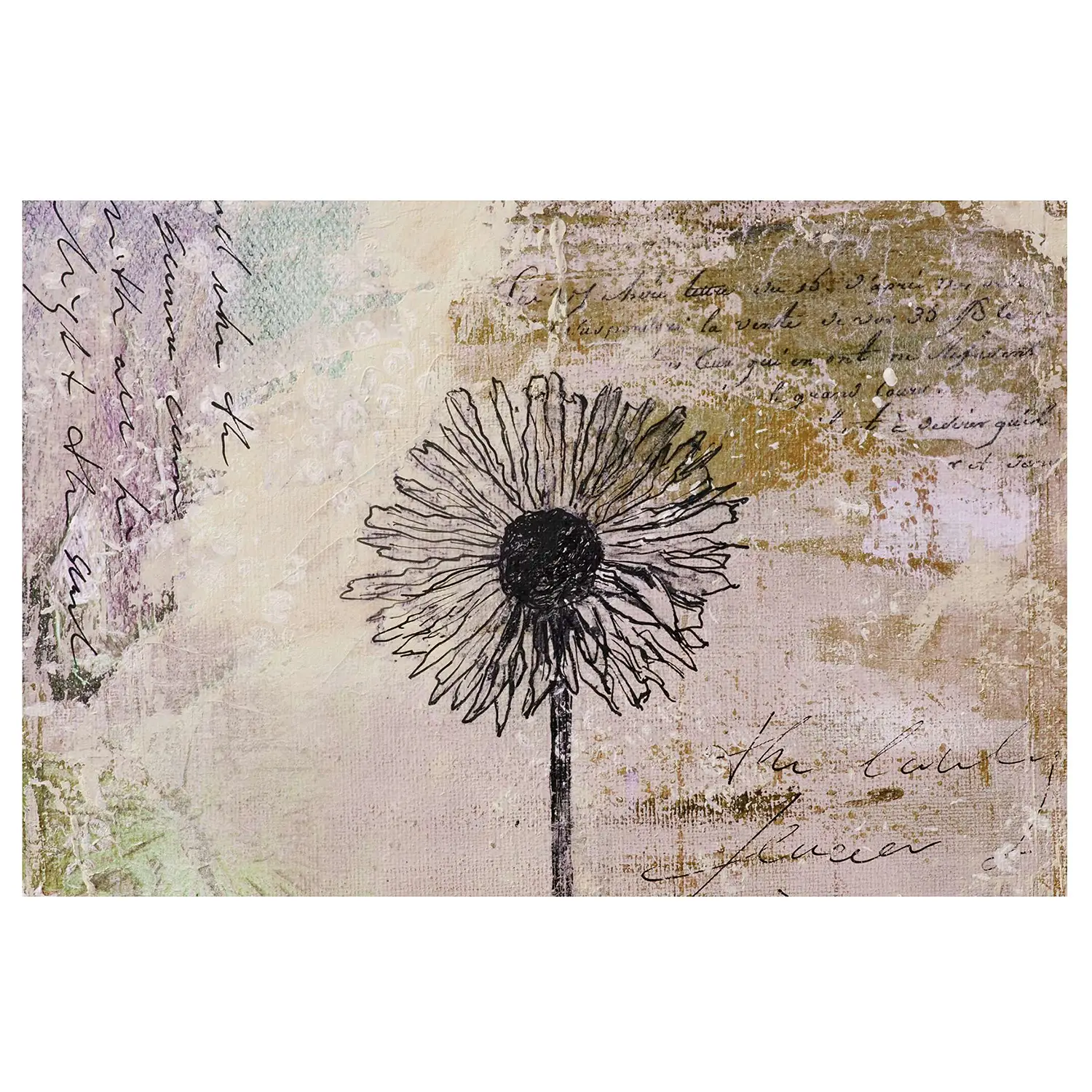 Pusteblume Shabby Vliestapete