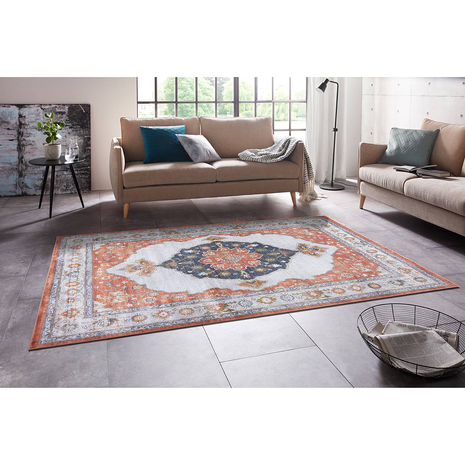 home24 Kurzflorteppich Sehura