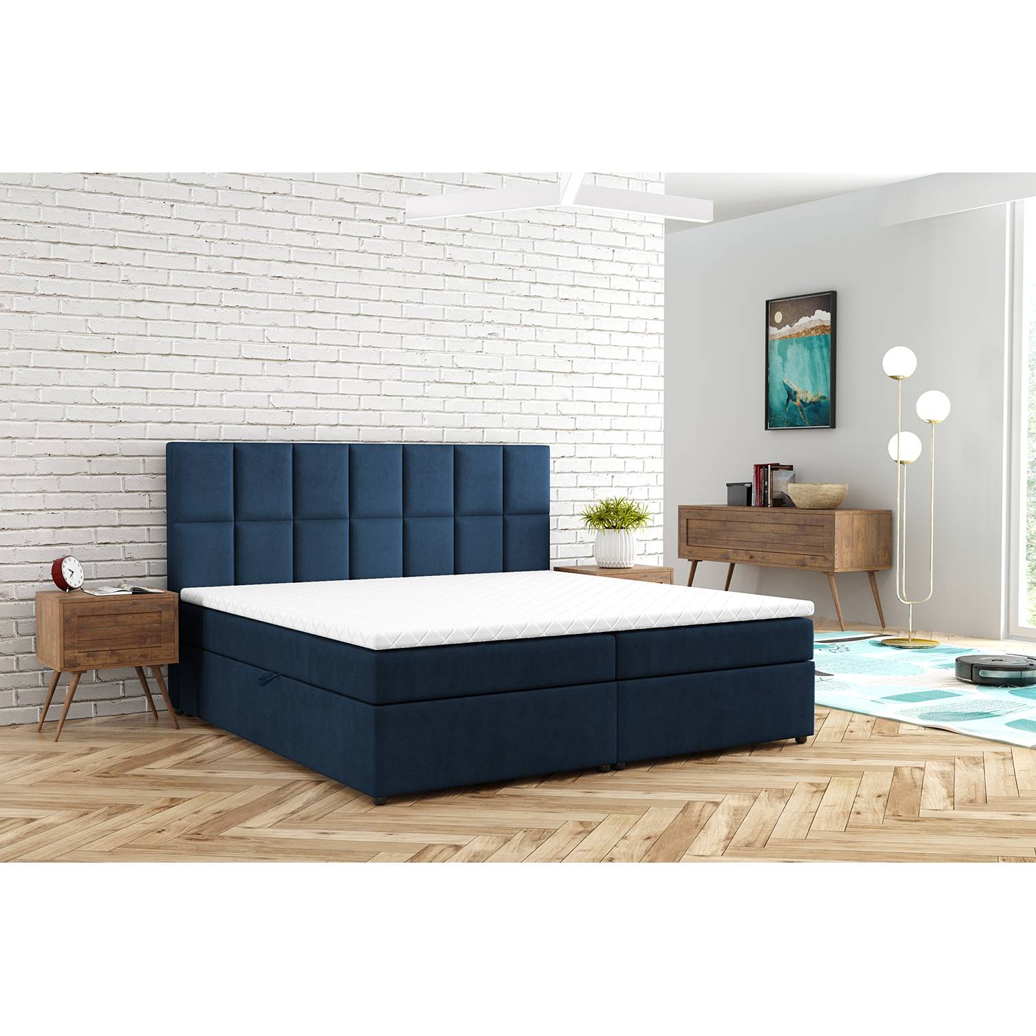 Lit boxspring Fira