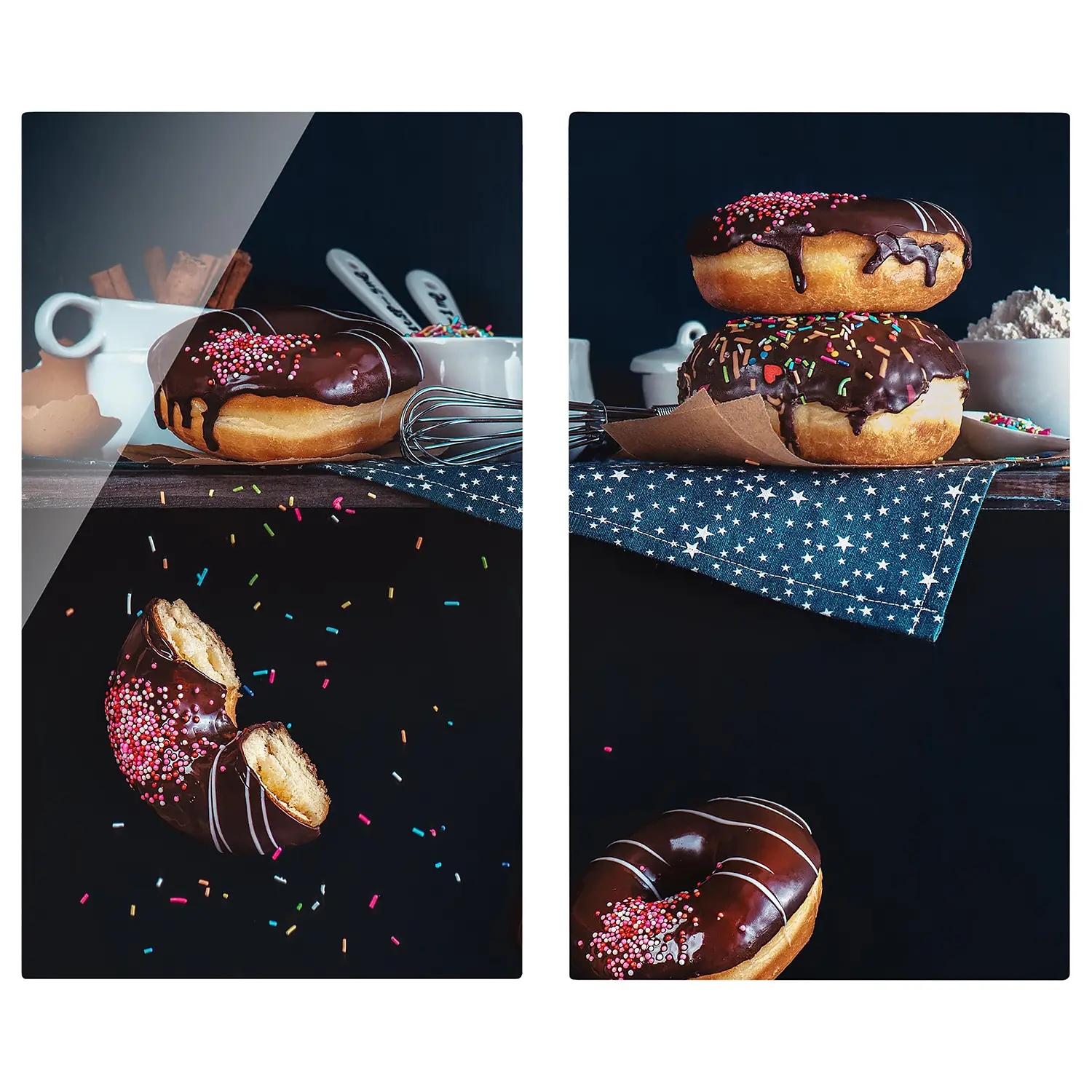 Herdabdeckplatte Donuts vom K眉chenregal