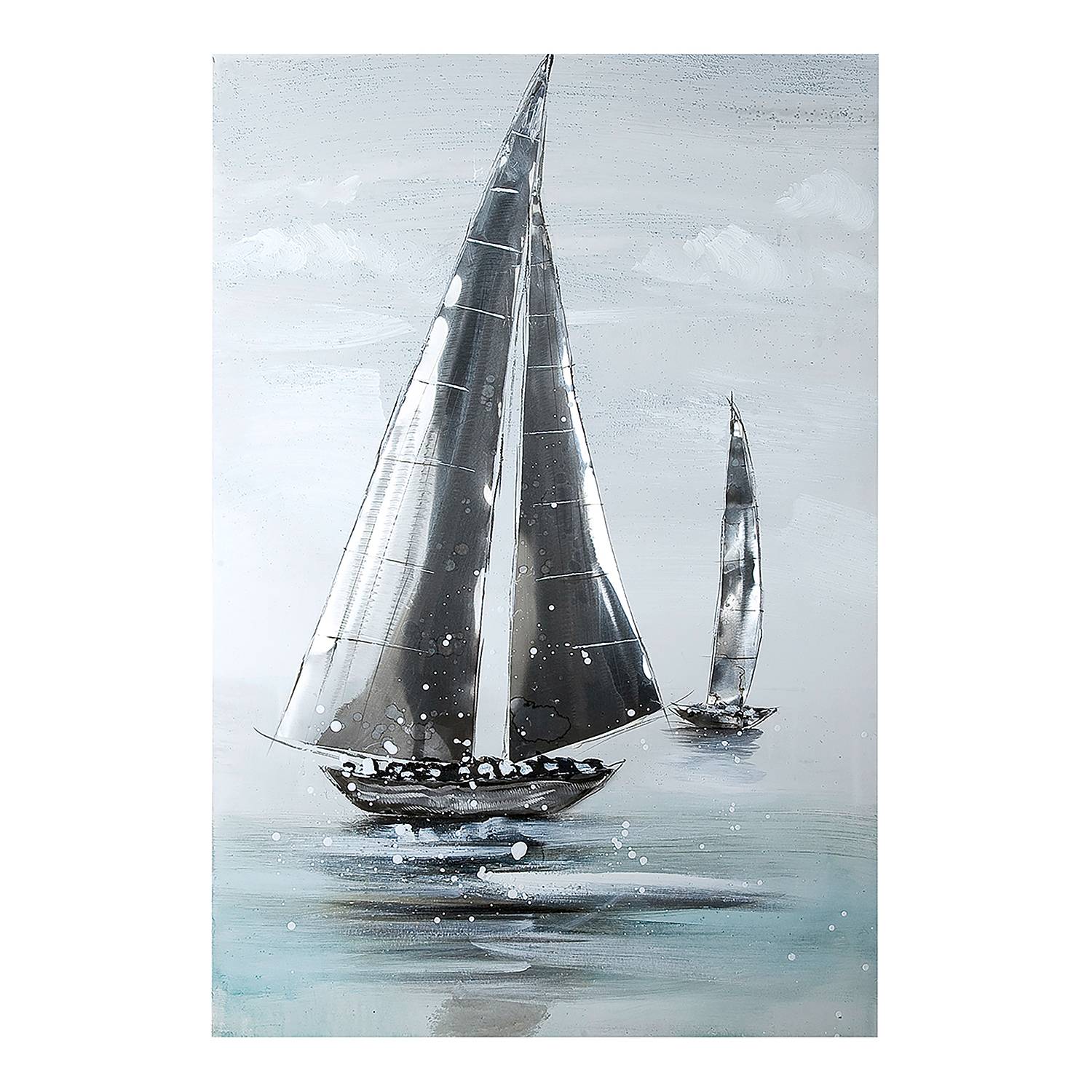 Tableau Toile 100x70cm - Navire Pirate Sur Océan - Impression Moderne - ARTTOR
